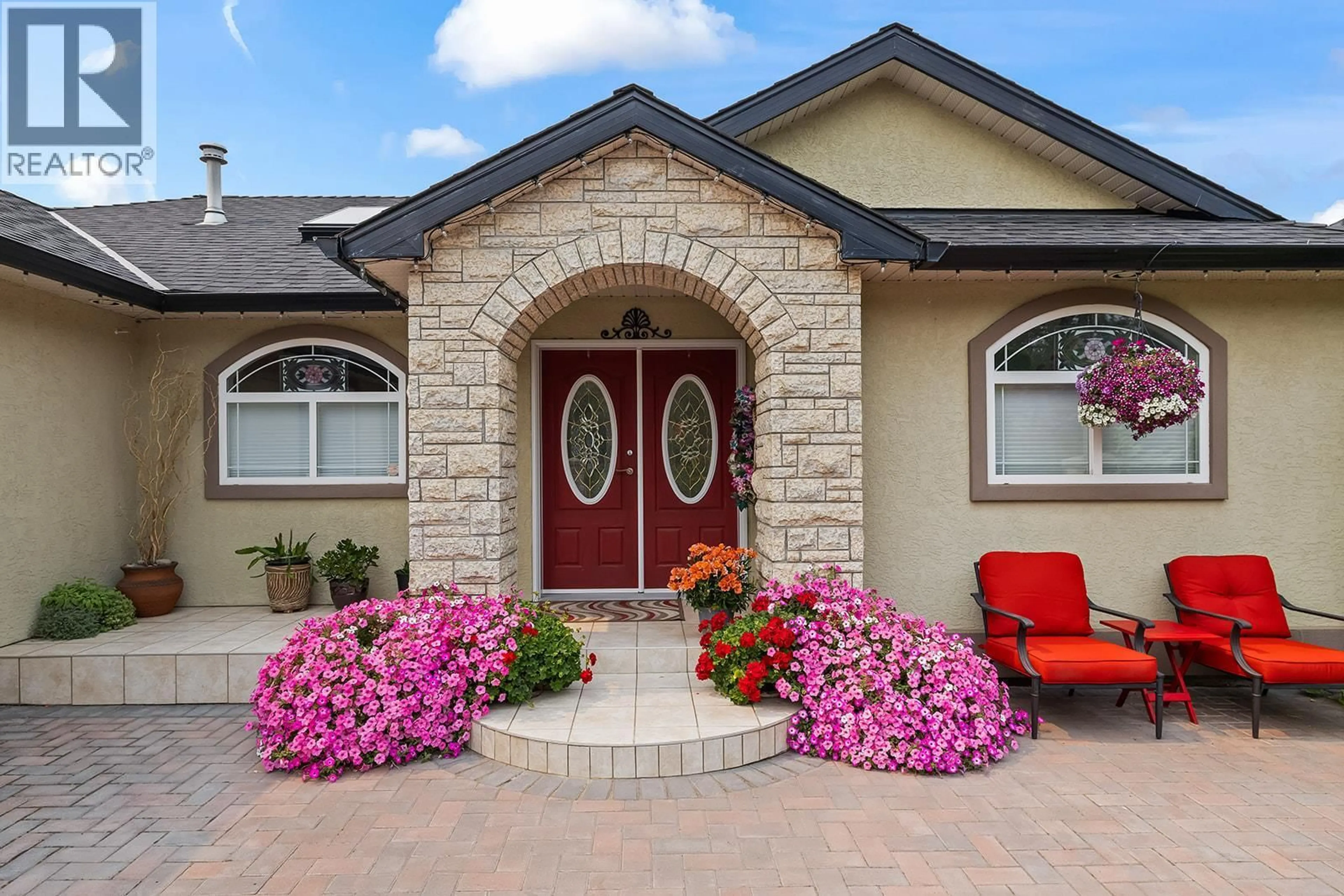 Home with brick exterior material, street for 3388 RIDGE BOULEVARD, West Kelowna British Columbia V4Y2V6