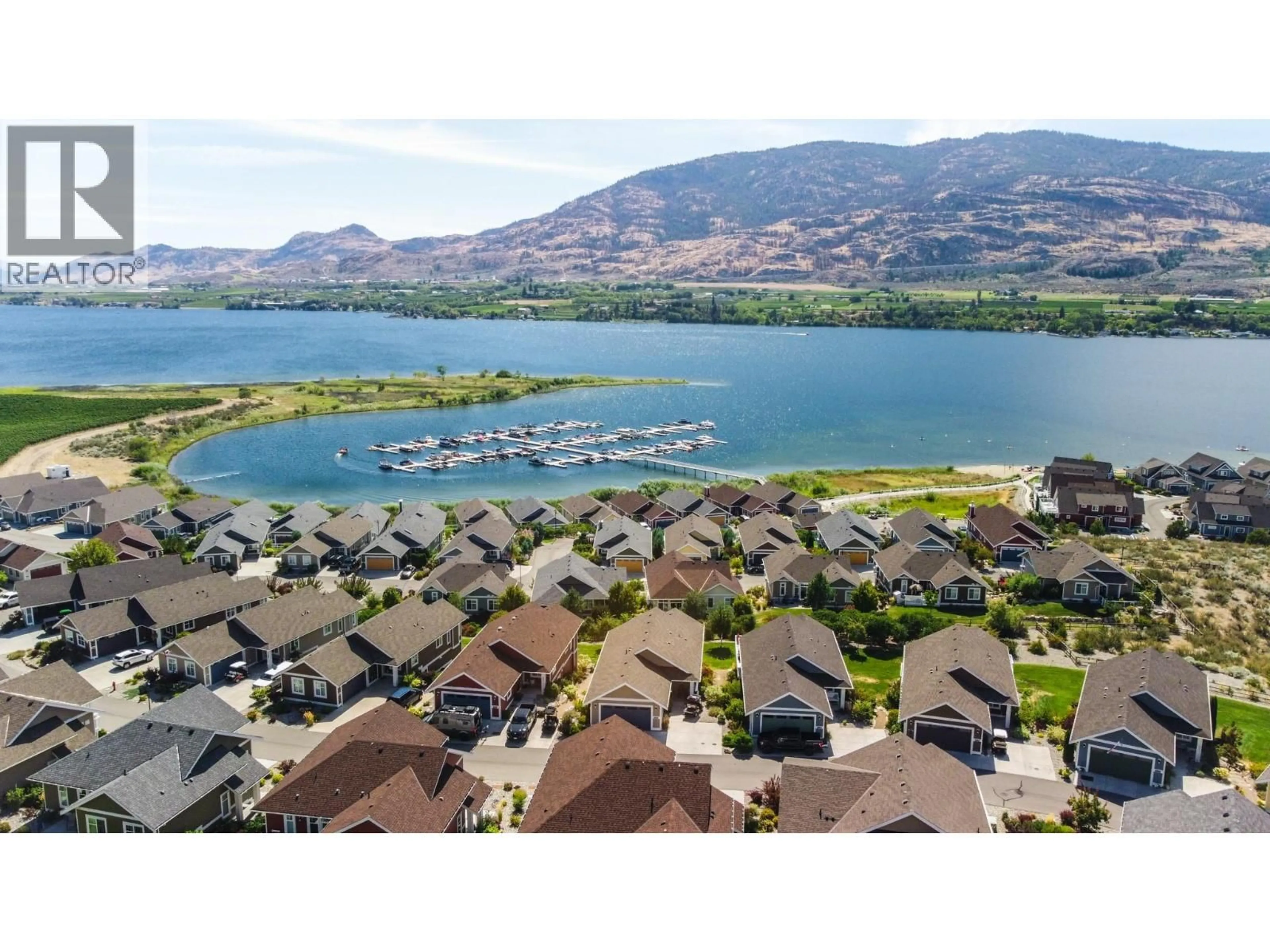 A pic from outside/outdoor area/front of a property/back of a property/a pic from drone, water/lake/river/ocean view for 32 - 2450 RADIO TOWER ROAD, Oliver British Columbia V0H1T1