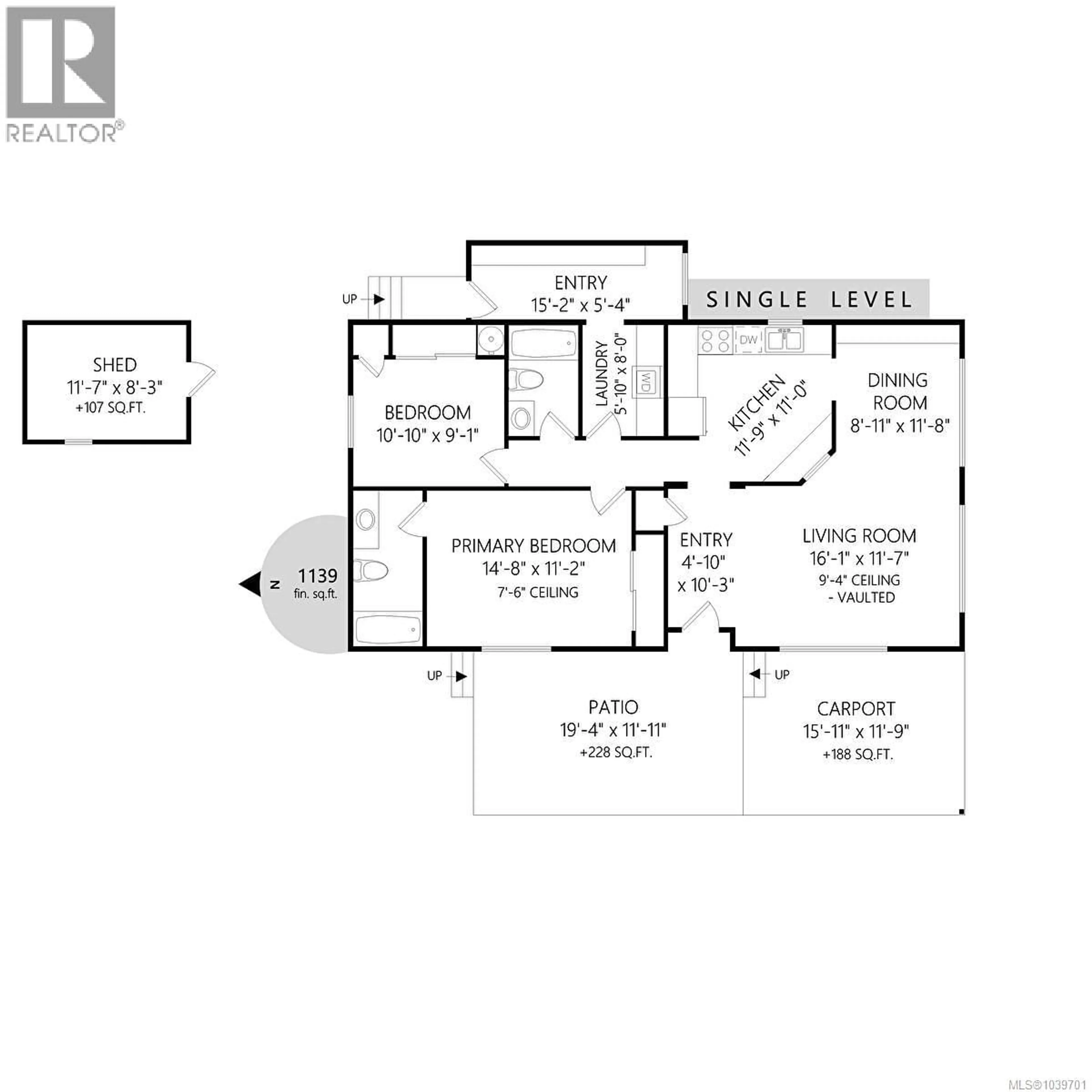 Floor plan for 121 - 7701 CENTRAL SAANICH ROAD, Central Saanich British Columbia V8M1X5