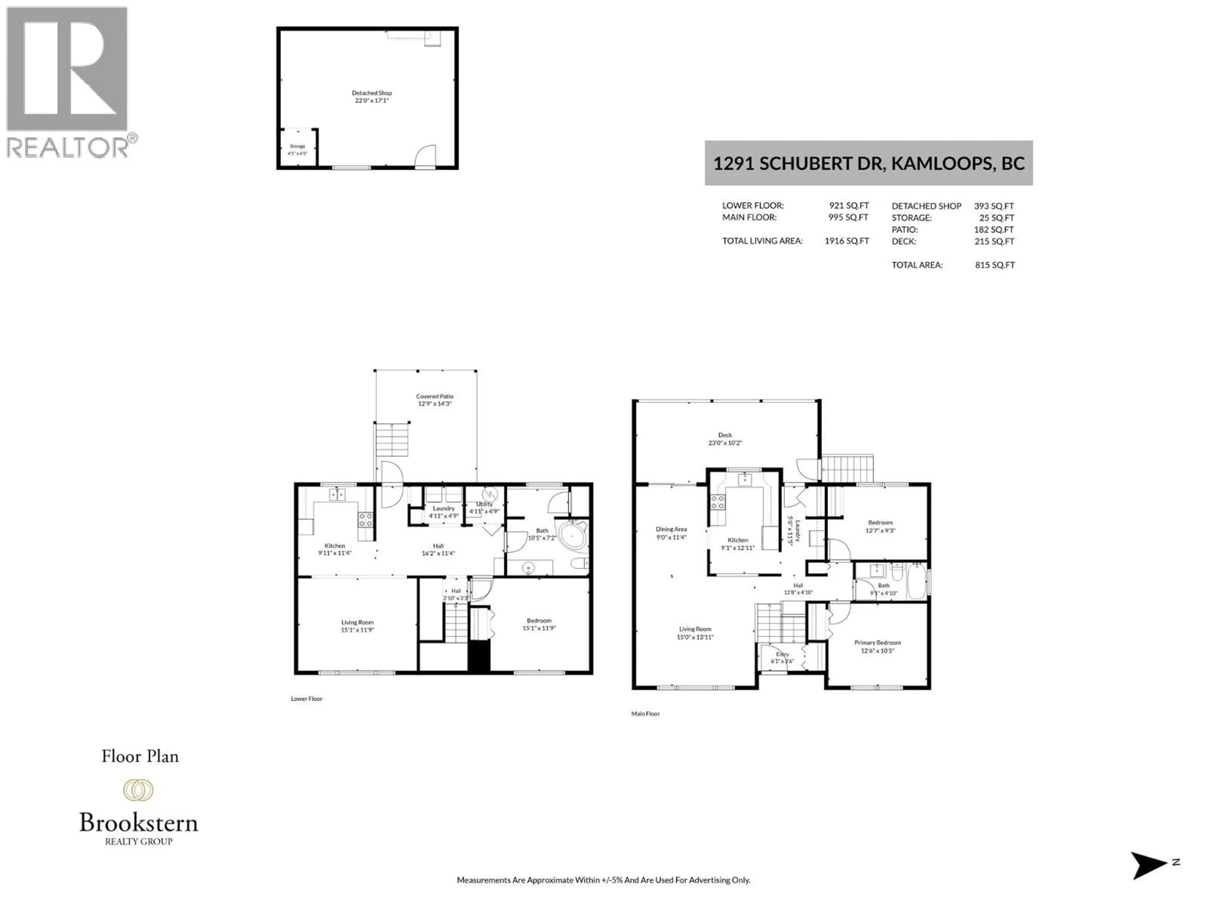 Floor plan for 1291 SCHUBERT DRIVE, Kamloops British Columbia V2B2G8