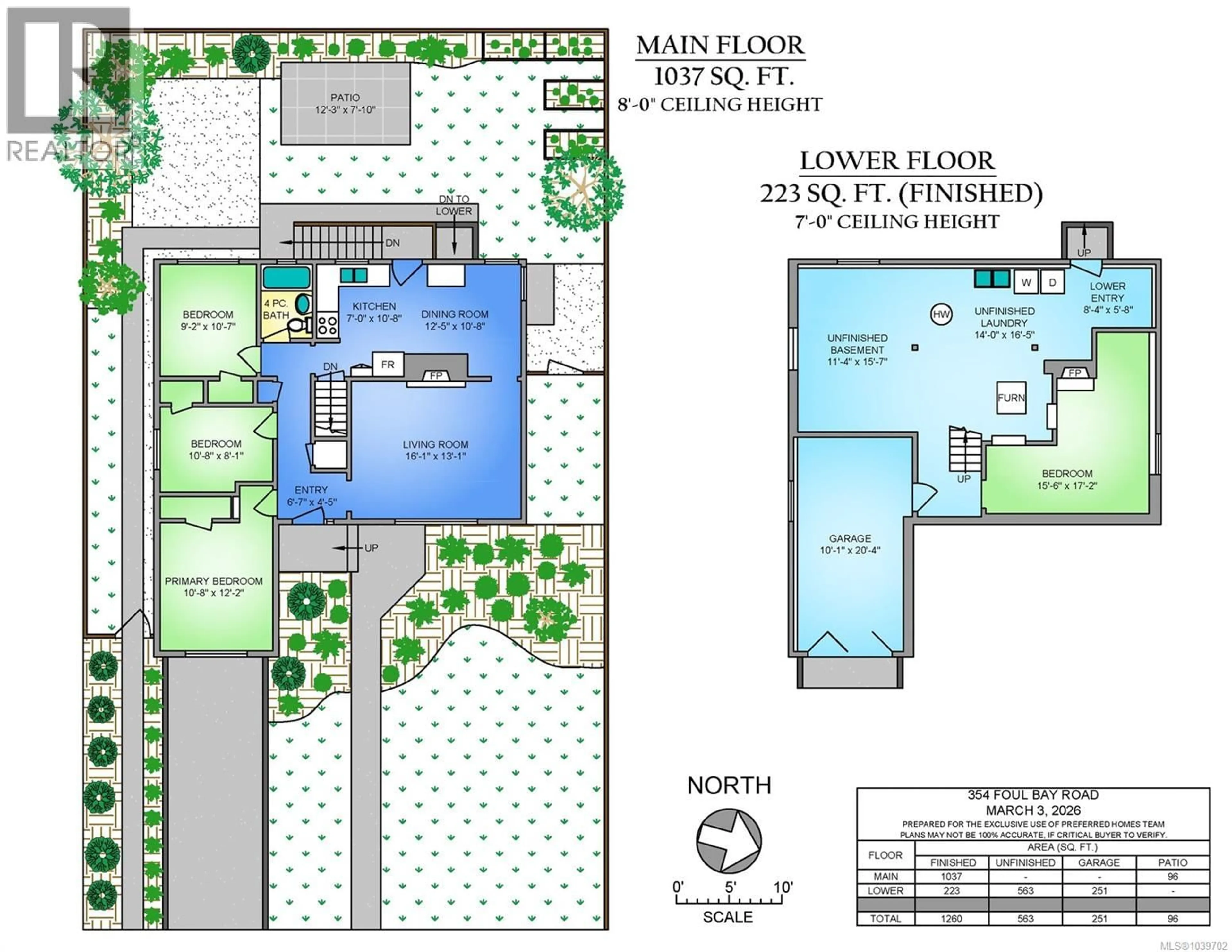 Floor plan for 354 FOUL BAY ROAD, Victoria British Columbia V8S4G8