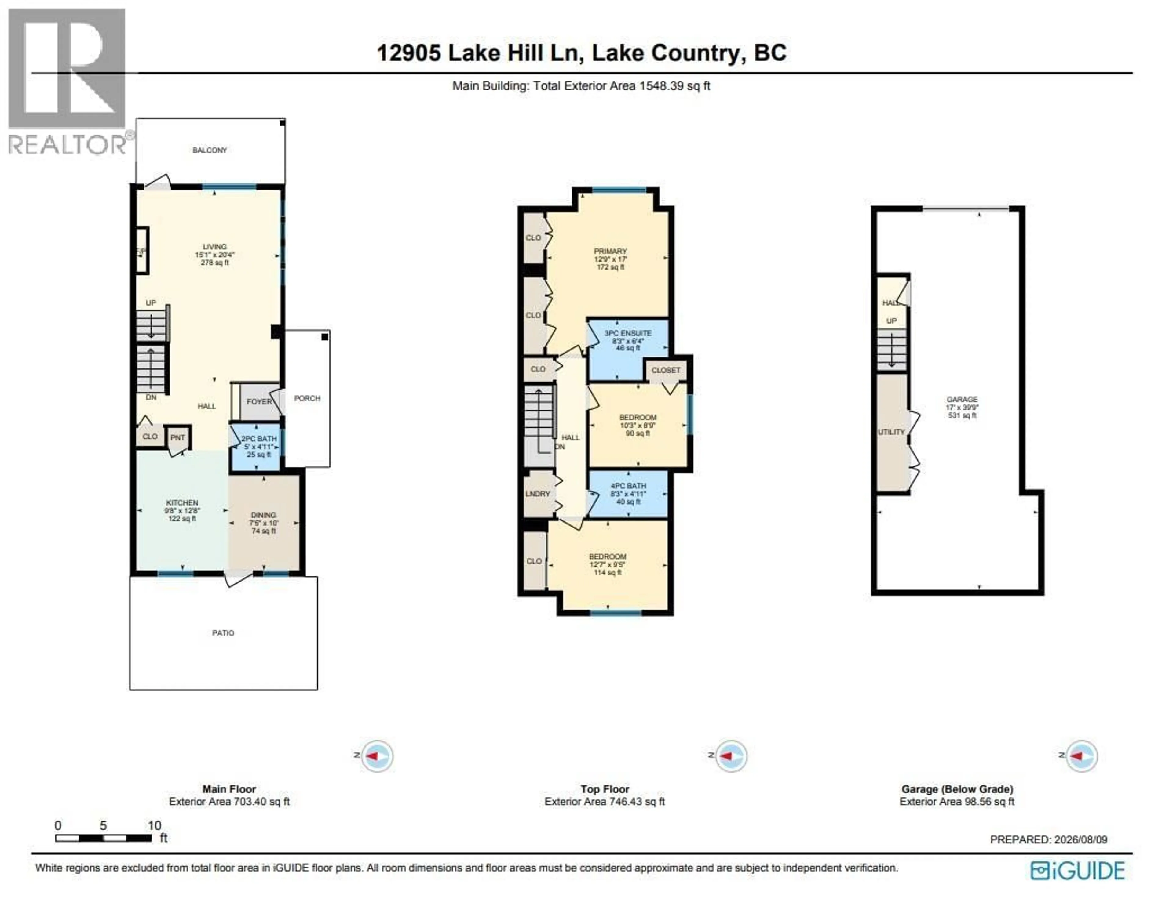 Floor plan for 12905 LAKE HILL LANE, Lake Country British Columbia V4V2S9