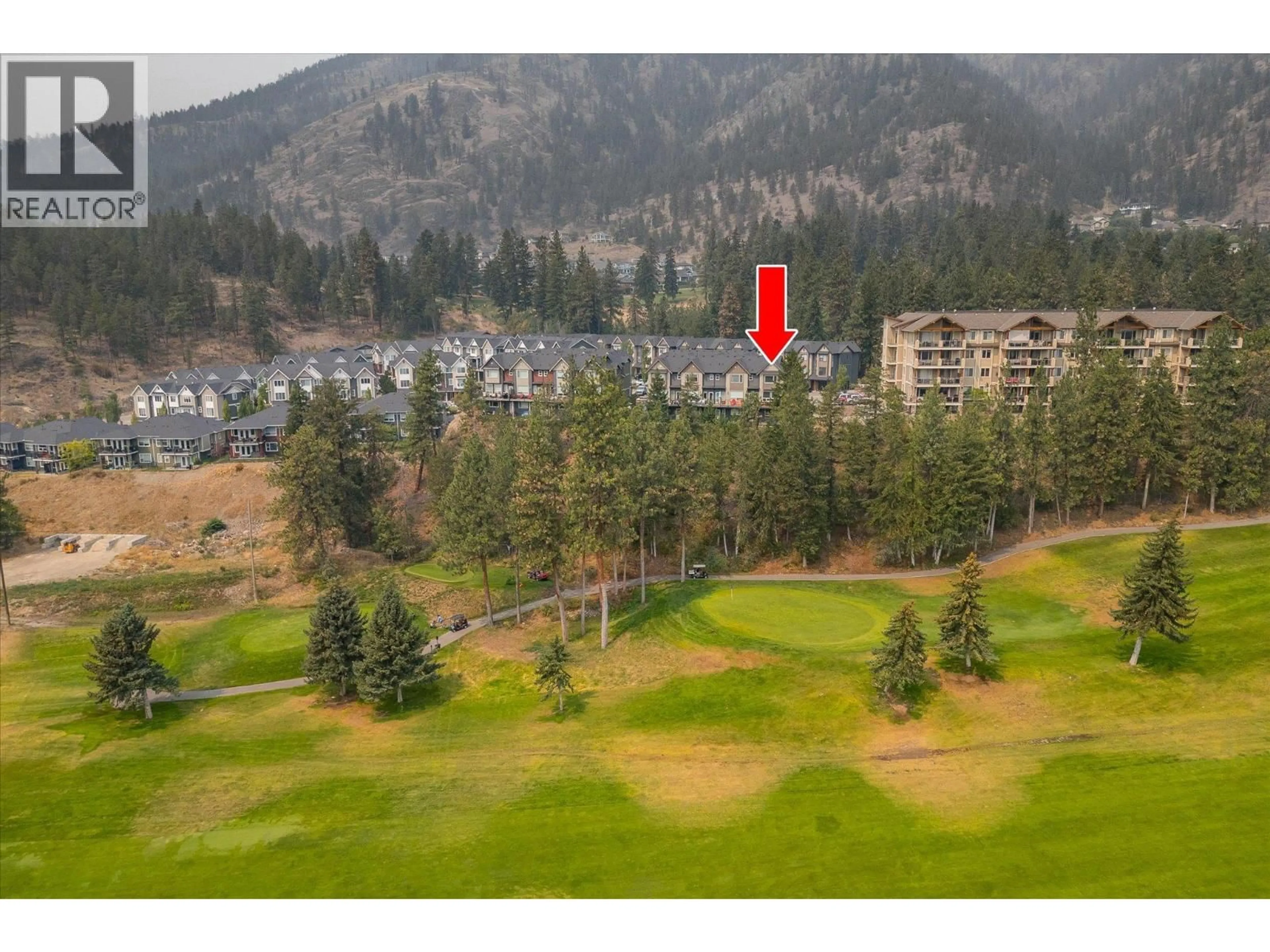 A pic from outside/outdoor area/front of a property/back of a property/a pic from drone, mountain view for 37 - 2490 TUSCANY DRIVE, West Kelowna British Columbia V4T3M4