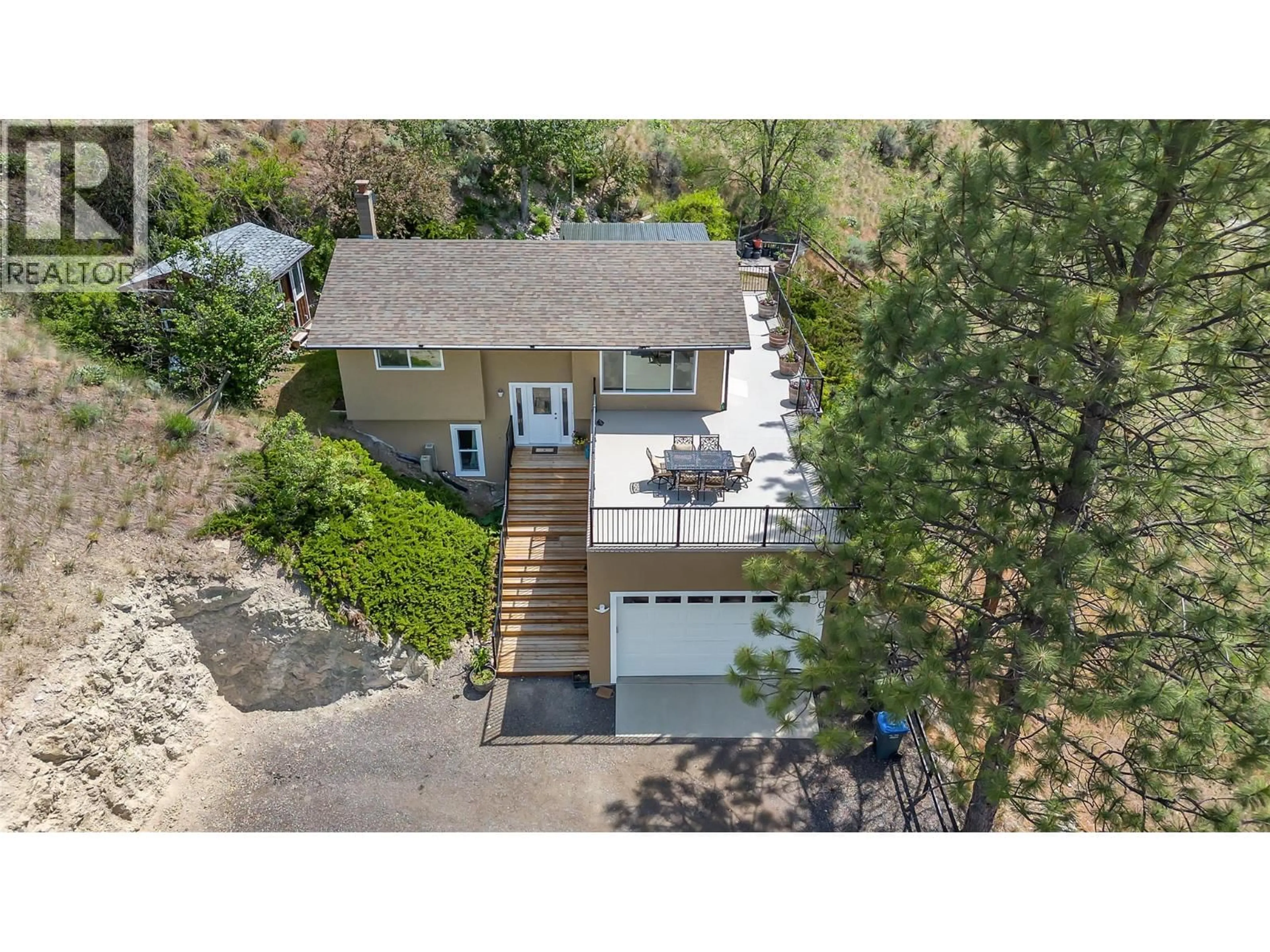 A pic from outside/outdoor area/front of a property/back of a property/a pic from drone, street for 20177 GARNET VALLEY ROAD, Summerland British Columbia V0H1Z3