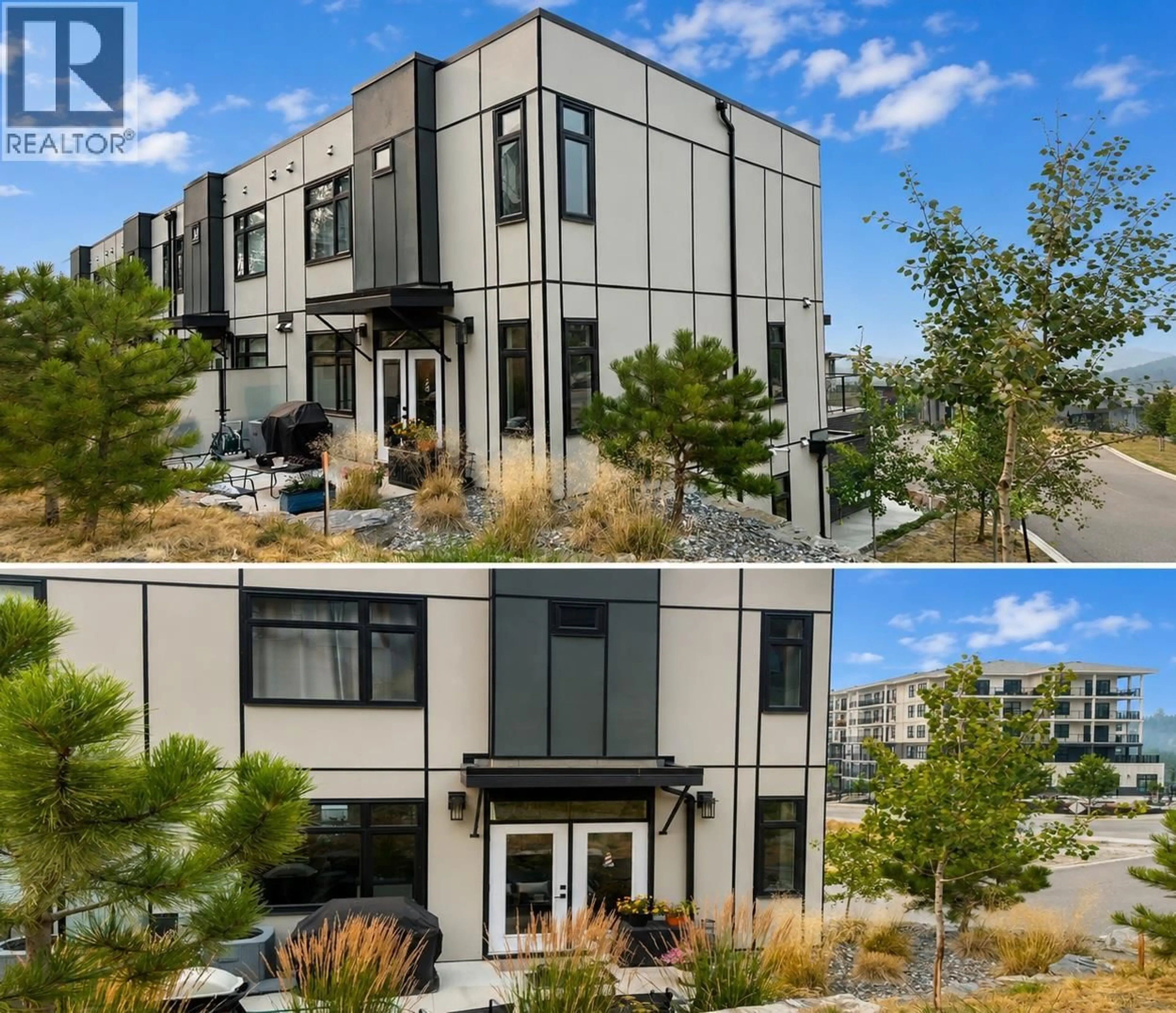 A pic from outside/outdoor area/front of a property/back of a property/a pic from drone, water/lake/river/ocean view for 10 - 3220 HILLTOWN DRIVE, Kelowna British Columbia V1V0C6