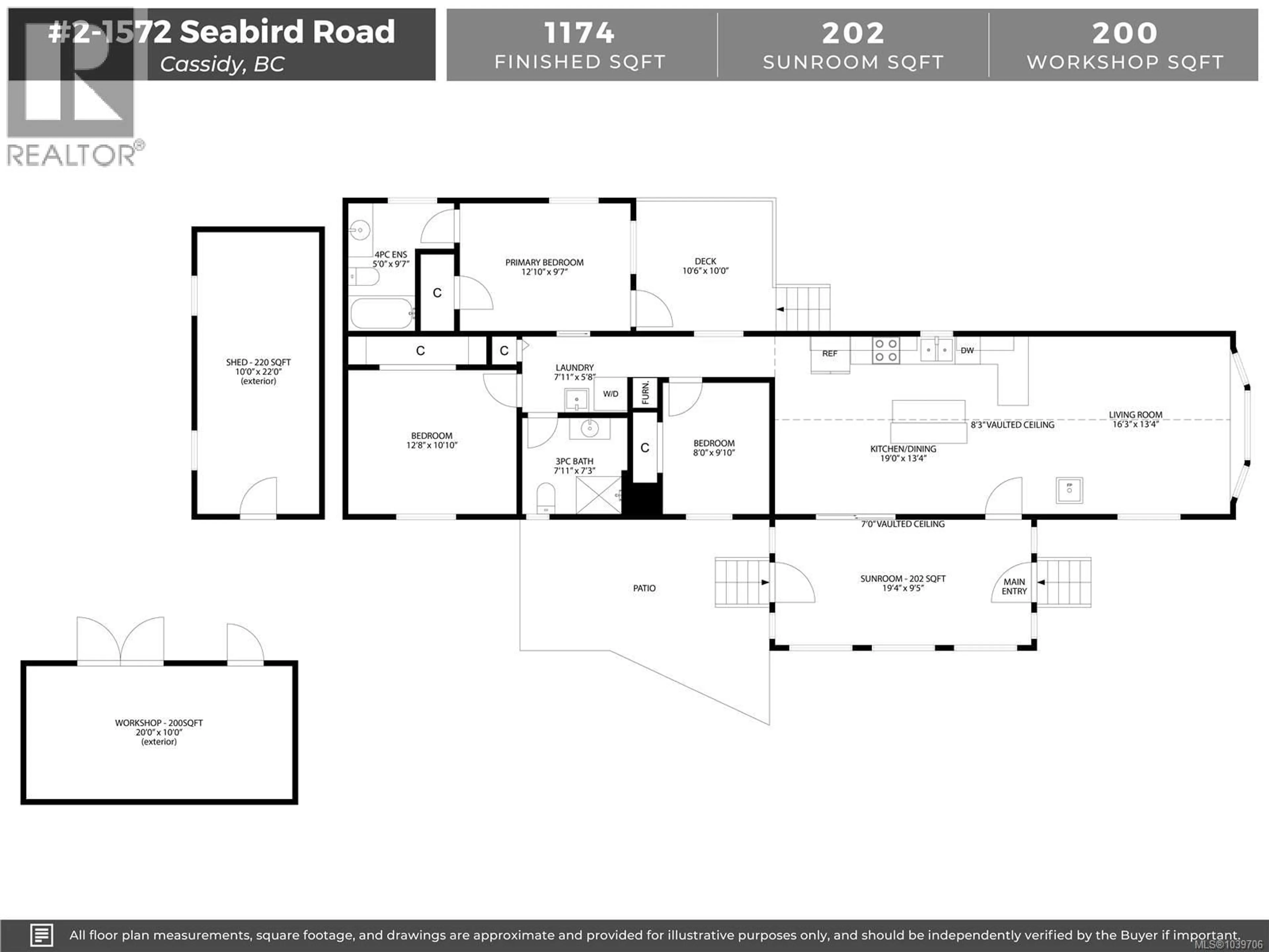 Floor plan for 2 - 1572 SEABIRD ROAD, Cassidy British Columbia V9G1L3