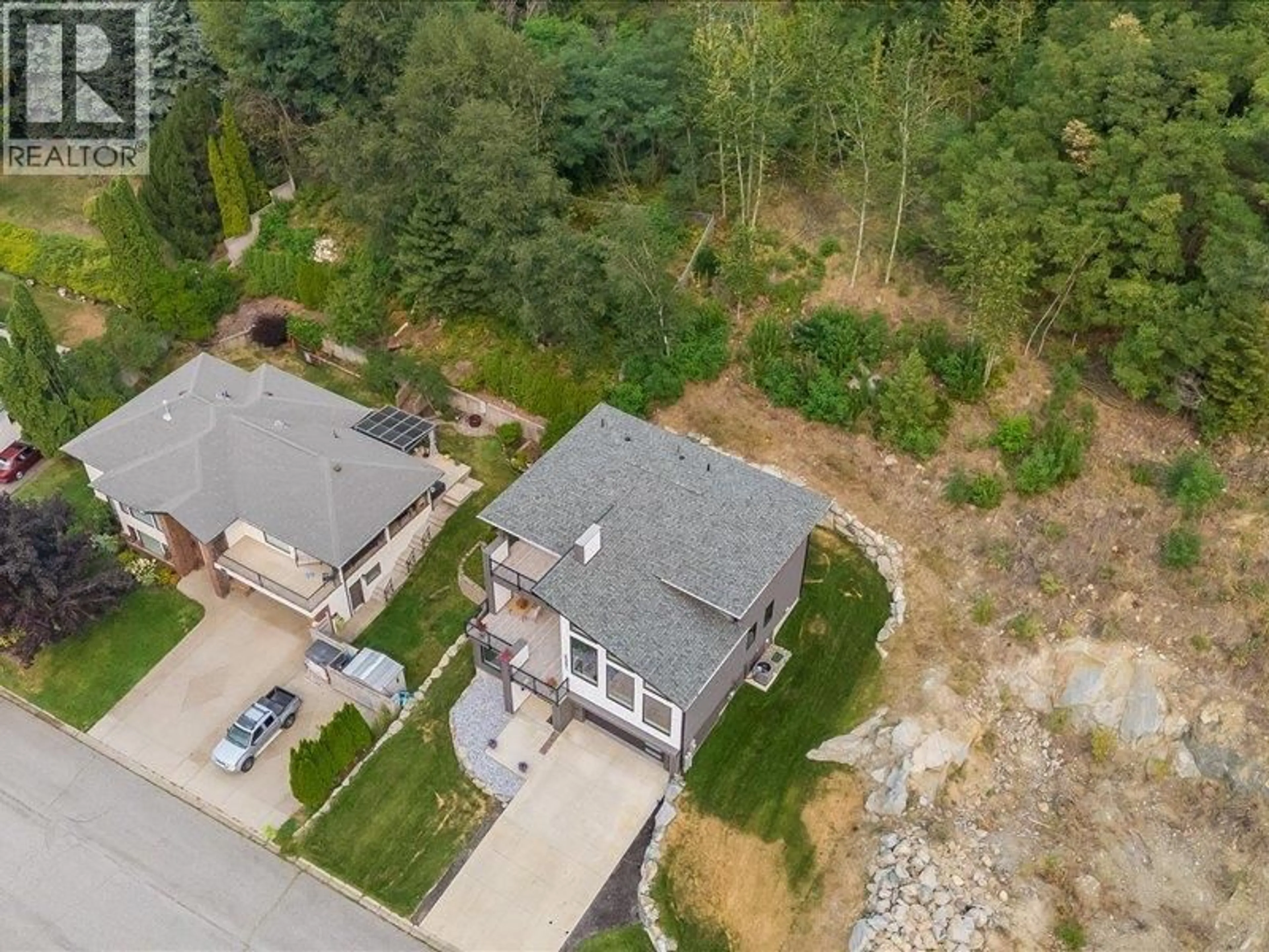 A pic from outside/outdoor area/front of a property/back of a property/a pic from drone, unknown for 2391 MCBRIDE STREET, Trail British Columbia V1R3A6