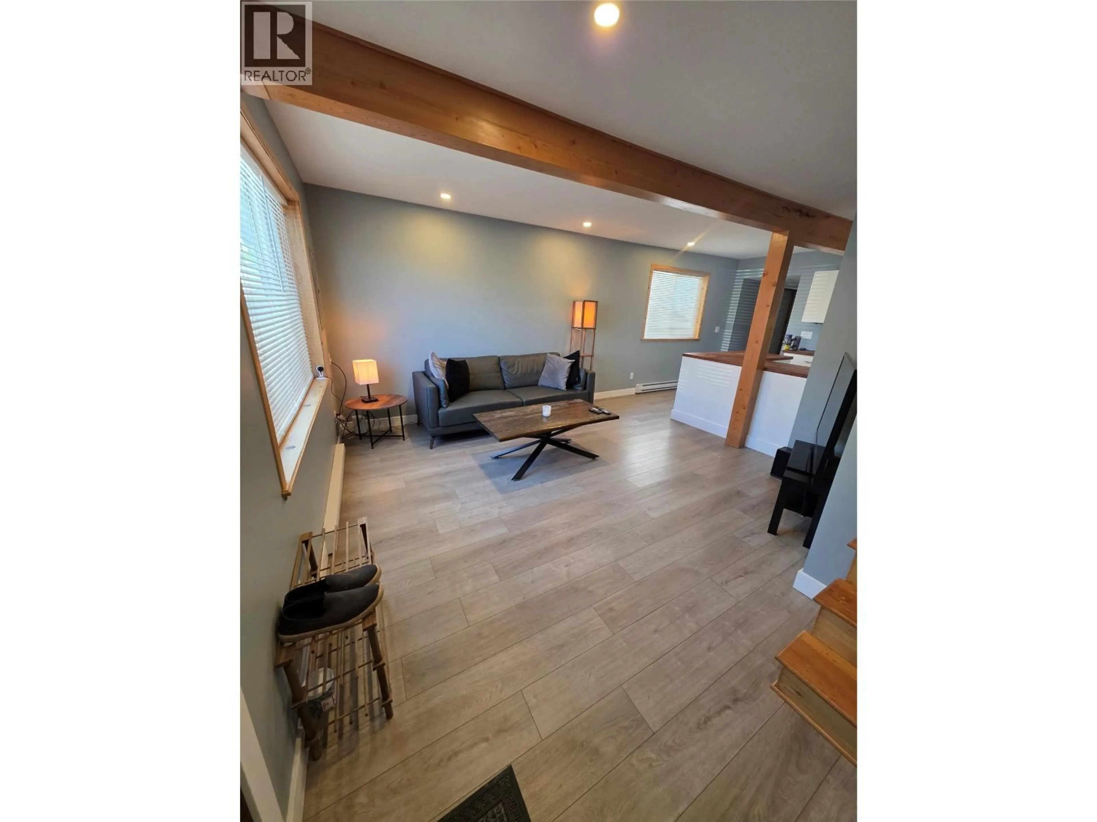 Living room with furniture, wood/laminate floor for 2342 WASHINGTON STREET, Rossland British Columbia V0G1Y0