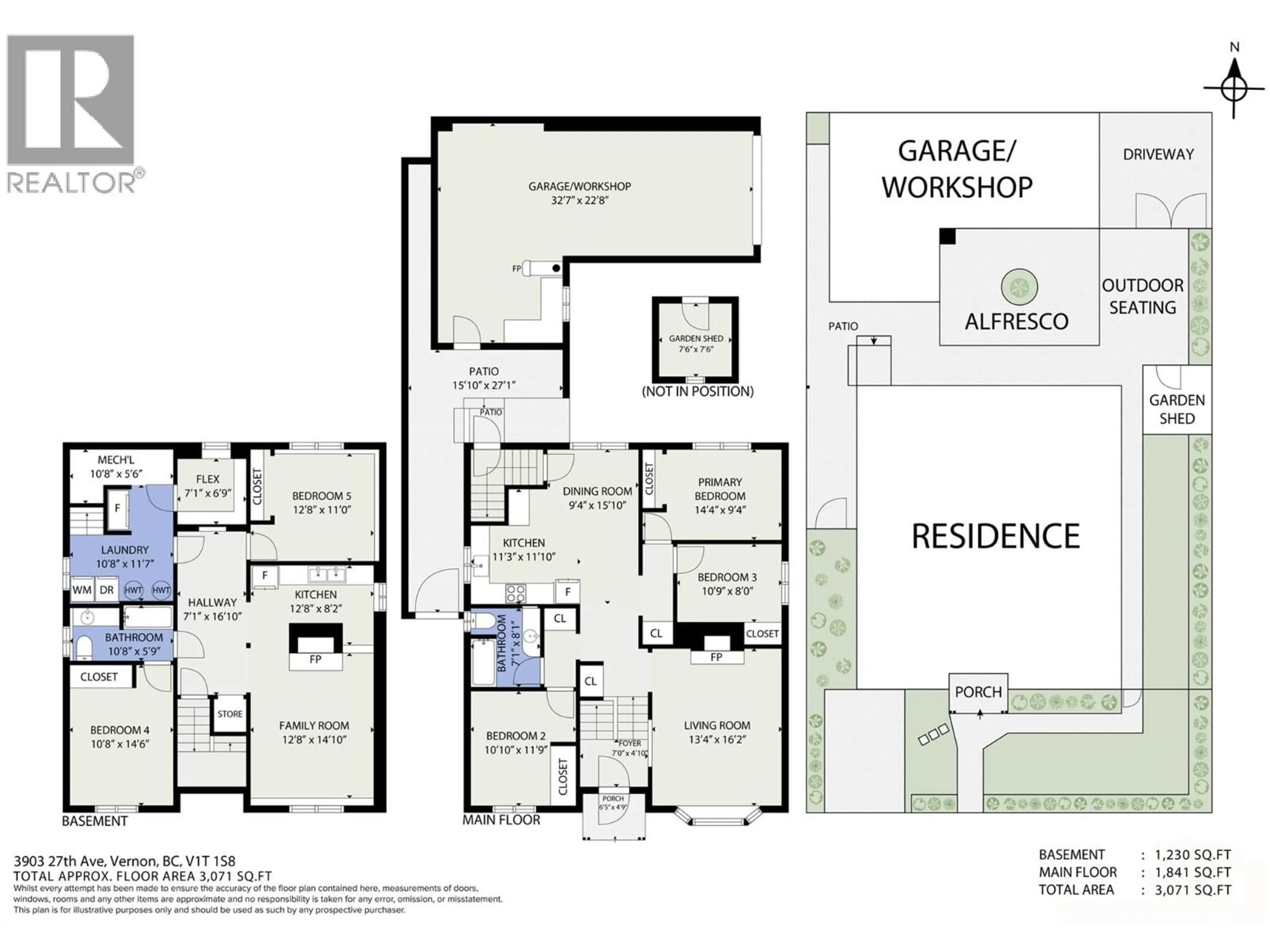 Floor plan for 3903 27 AVENUE, Vernon British Columbia V1T1S8