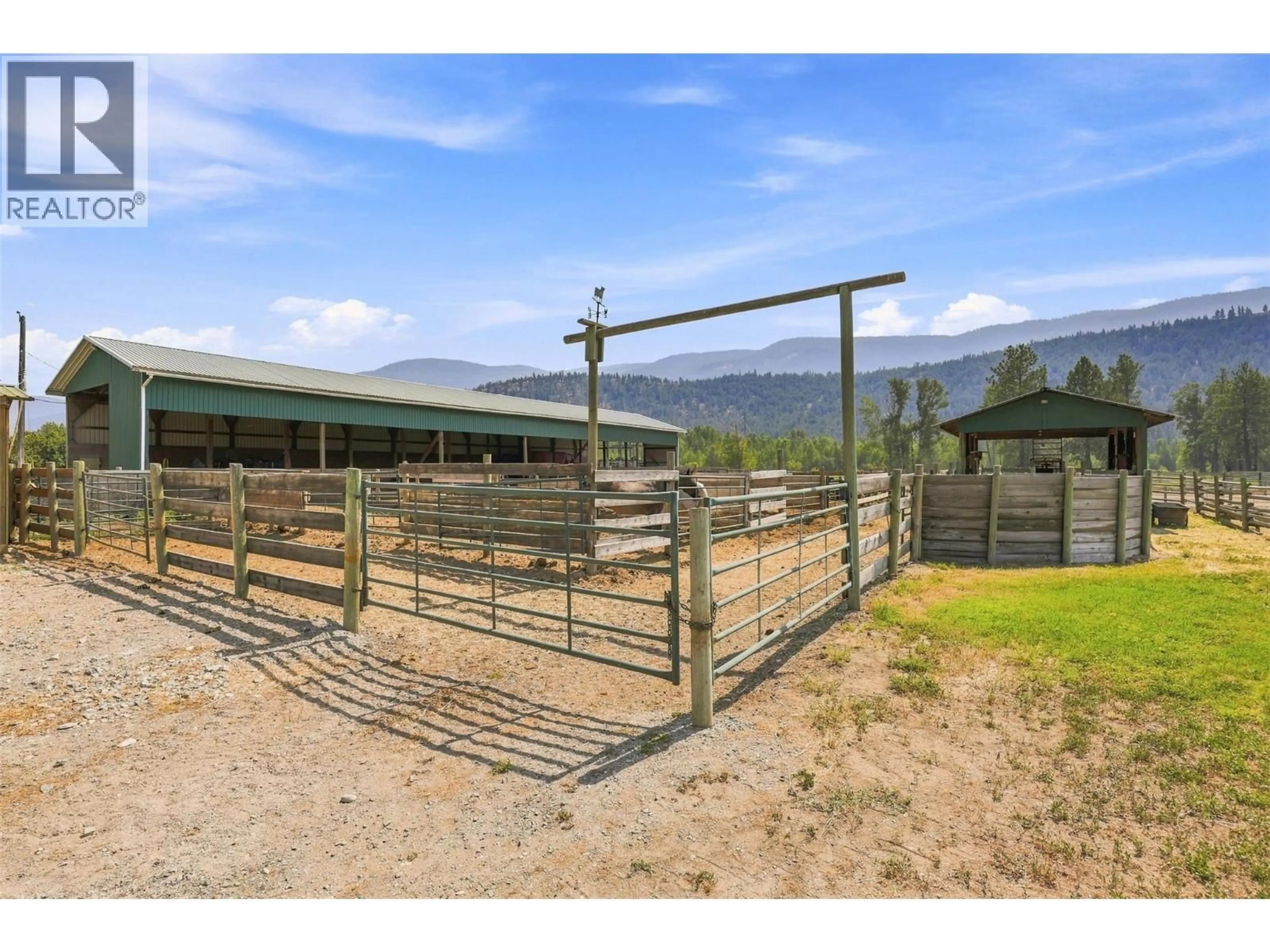 A pic from outside/outdoor area/front of a property/back of a property/a pic from drone, mountain view for 2225 HAZELHURST ROAD, Merritt British Columbia V1K1N7