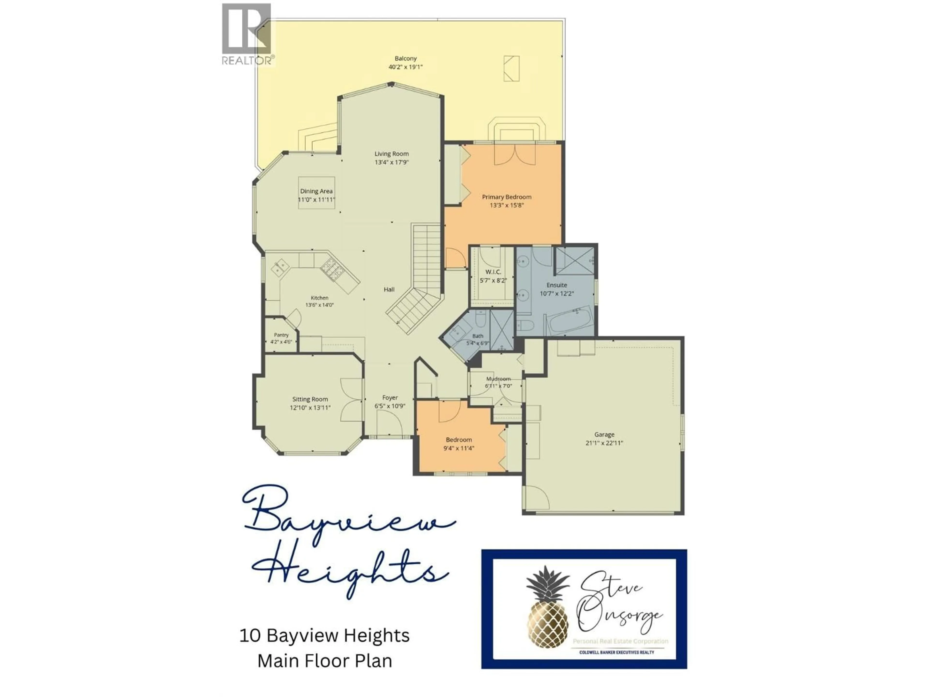 Floor plan for 10 BAYVIEW HEIGHTS, Coldstream British Columbia V1B2B9