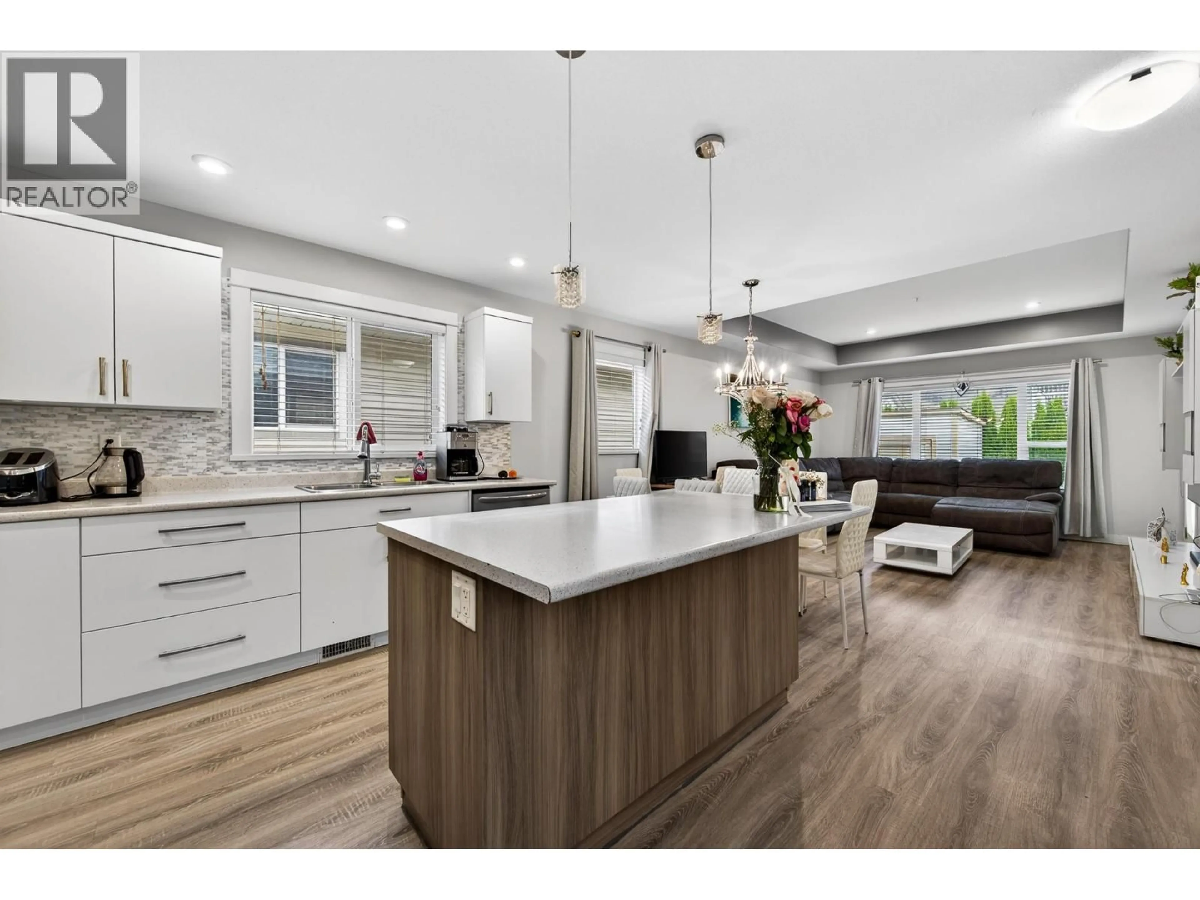 Open concept kitchen, wood/laminate floor for 135 - 8800 DALLAS DRIVE, Kamloops British Columbia V2C0G8