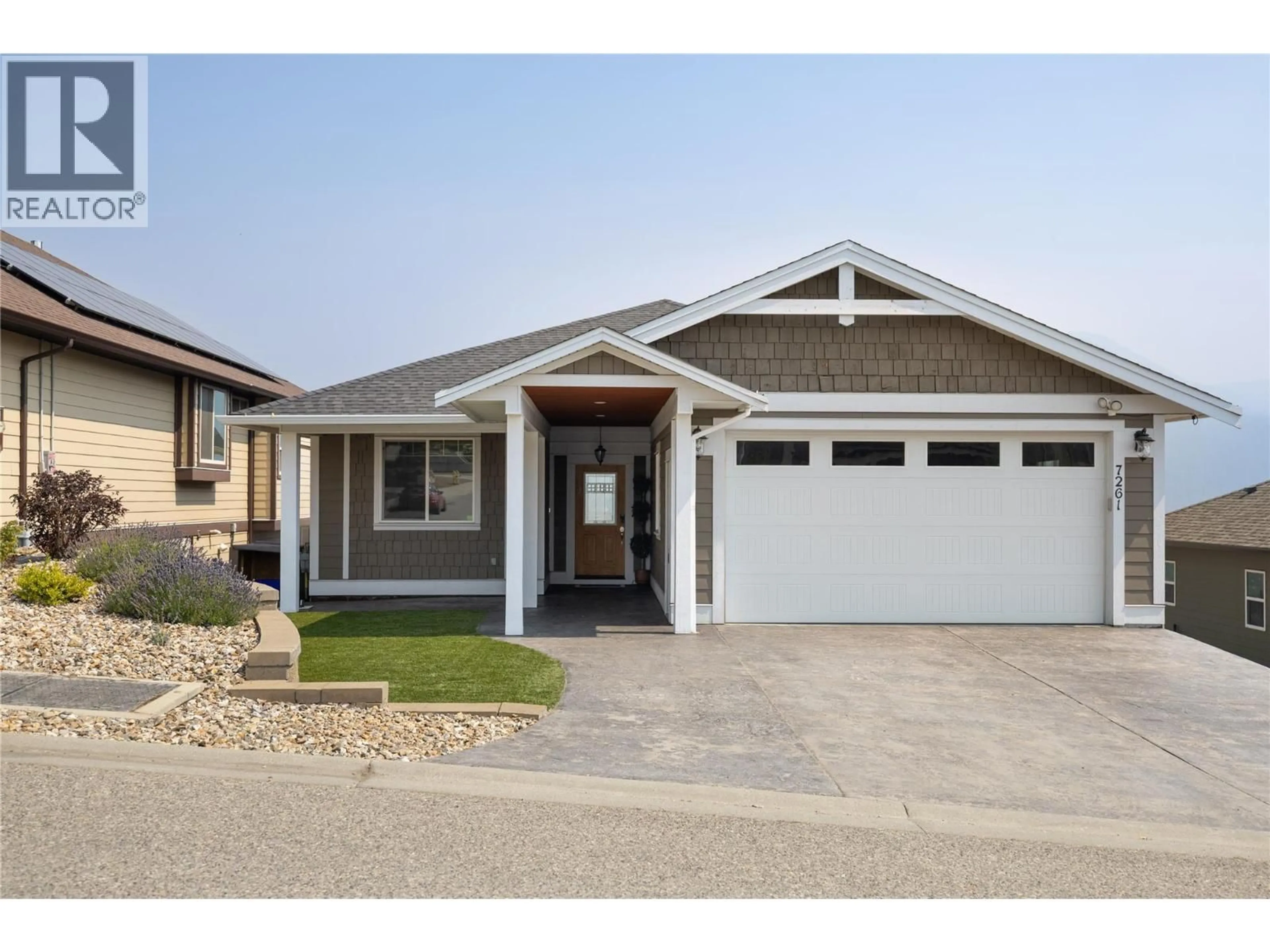 Home with vinyl exterior material, street for 7261 SILVER RIDGE DRIVE, Vernon British Columbia V1B4C6