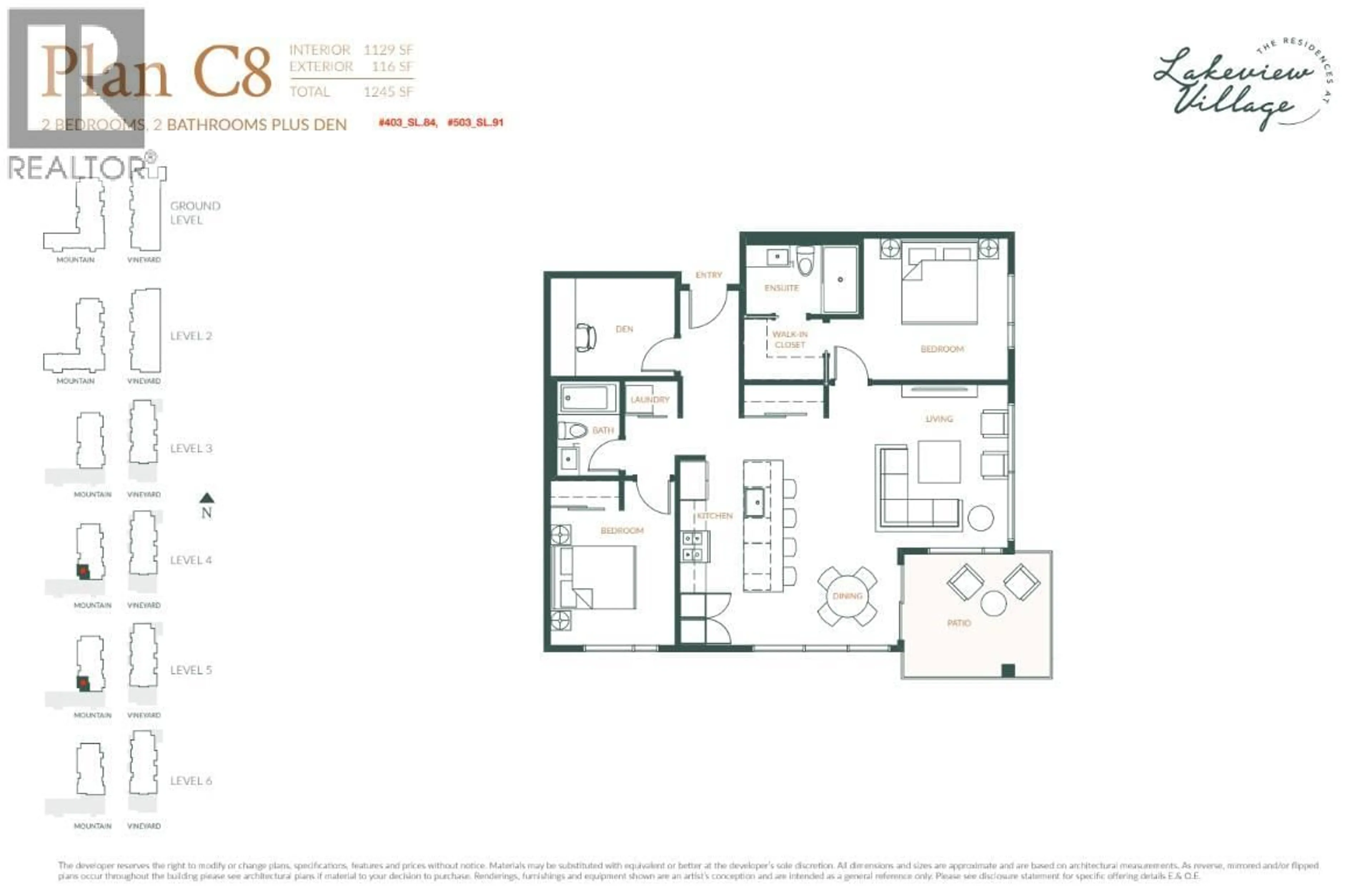 Floor plan for 403 - 2760 OLALLA ROAD, West Kelowna British Columbia V1Z2A9