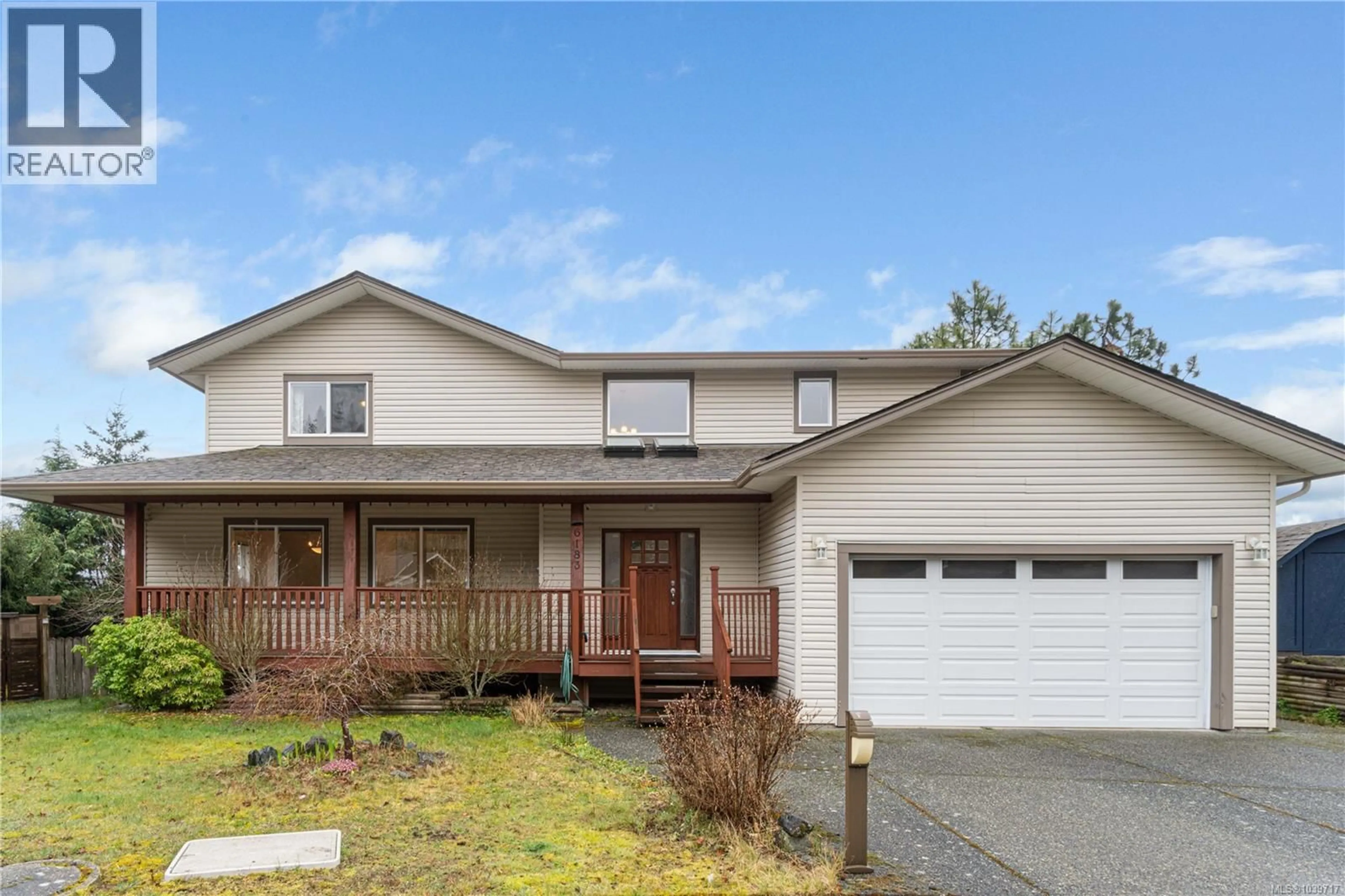 Home with vinyl exterior material, street for 6183 DENNIE LANE, Nanaimo British Columbia V9T0A5