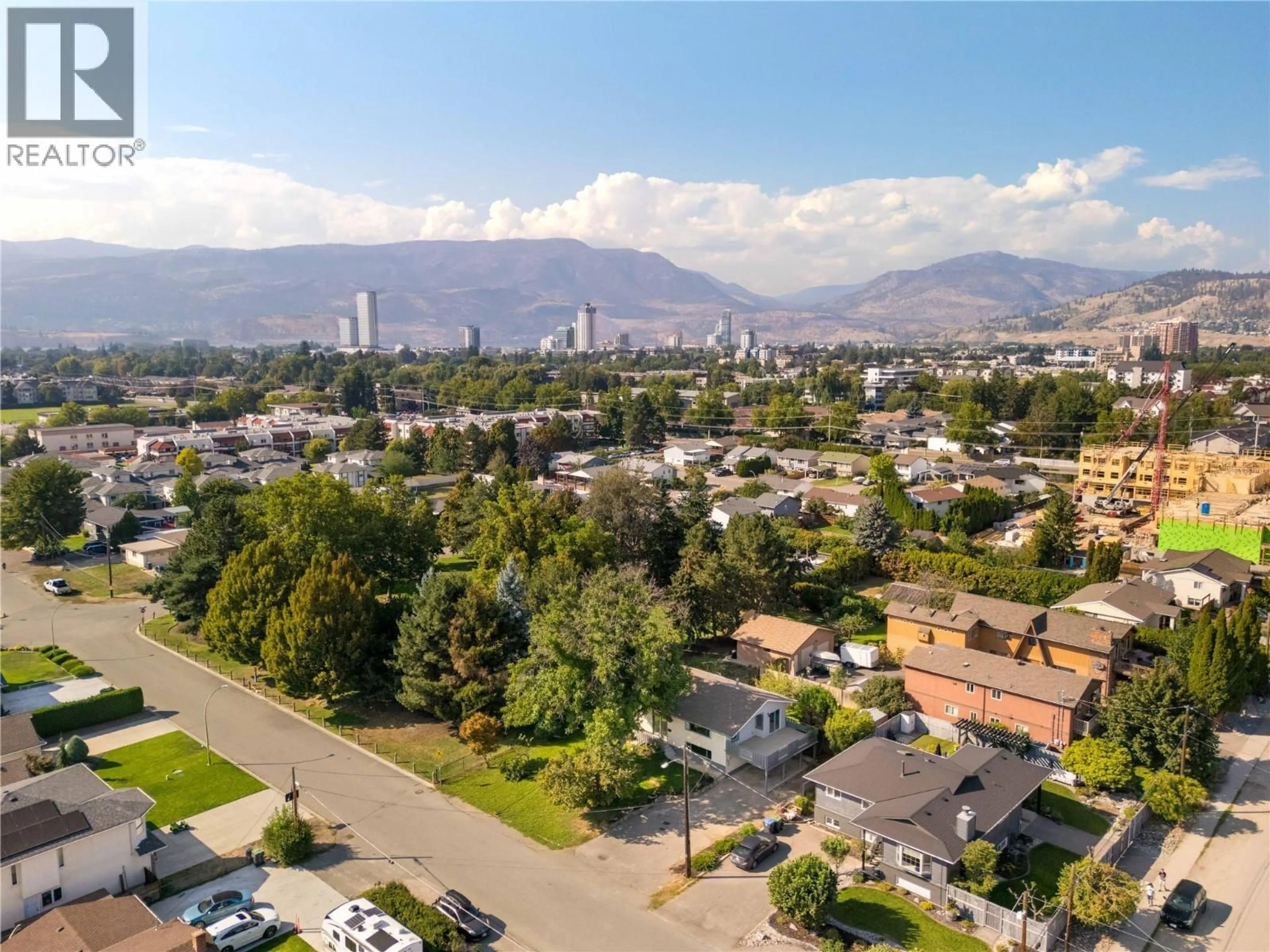 A pic from outside/outdoor area/front of a property/back of a property/a pic from drone, mountain view for 1284 MCBRIDE ROAD, Kelowna British Columbia V1Y4A3