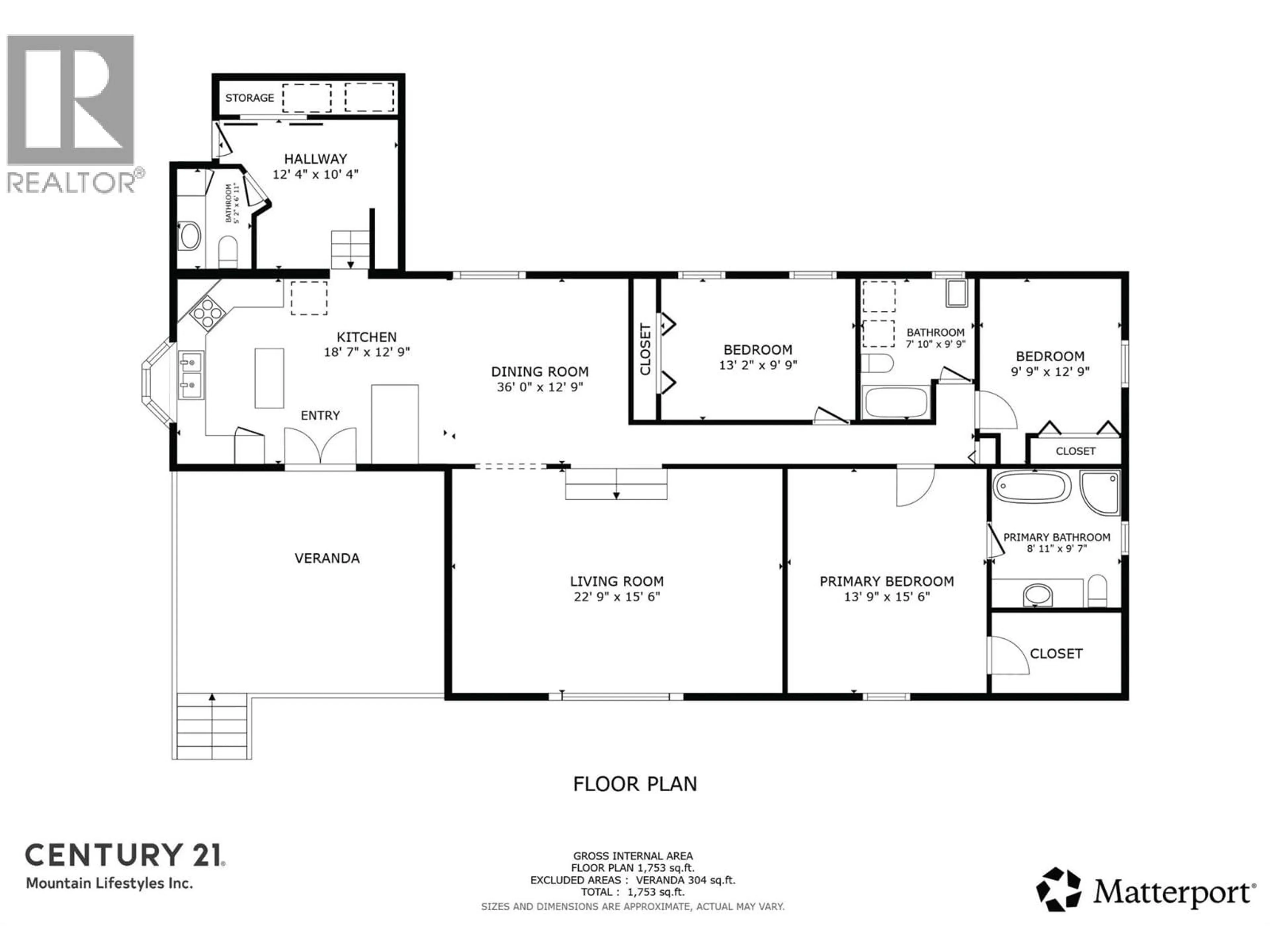 Floor plan for 7159 ROSEN LAKE ROAD, Jaffray British Columbia V0B1T0