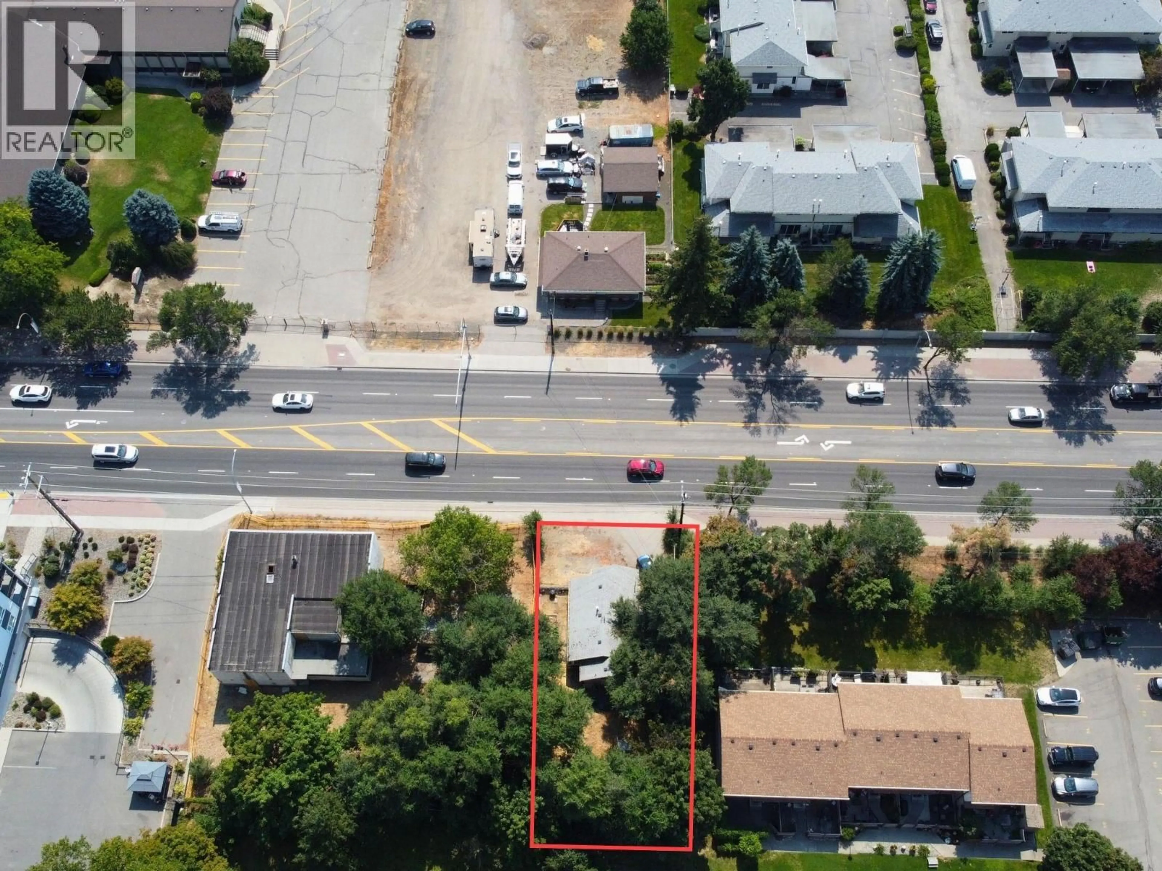 A pic from outside/outdoor area/front of a property/back of a property/a pic from drone, street for 1230 HIGHWAY 33 OTHER WEST, Kelowna British Columbia V1X1Z4