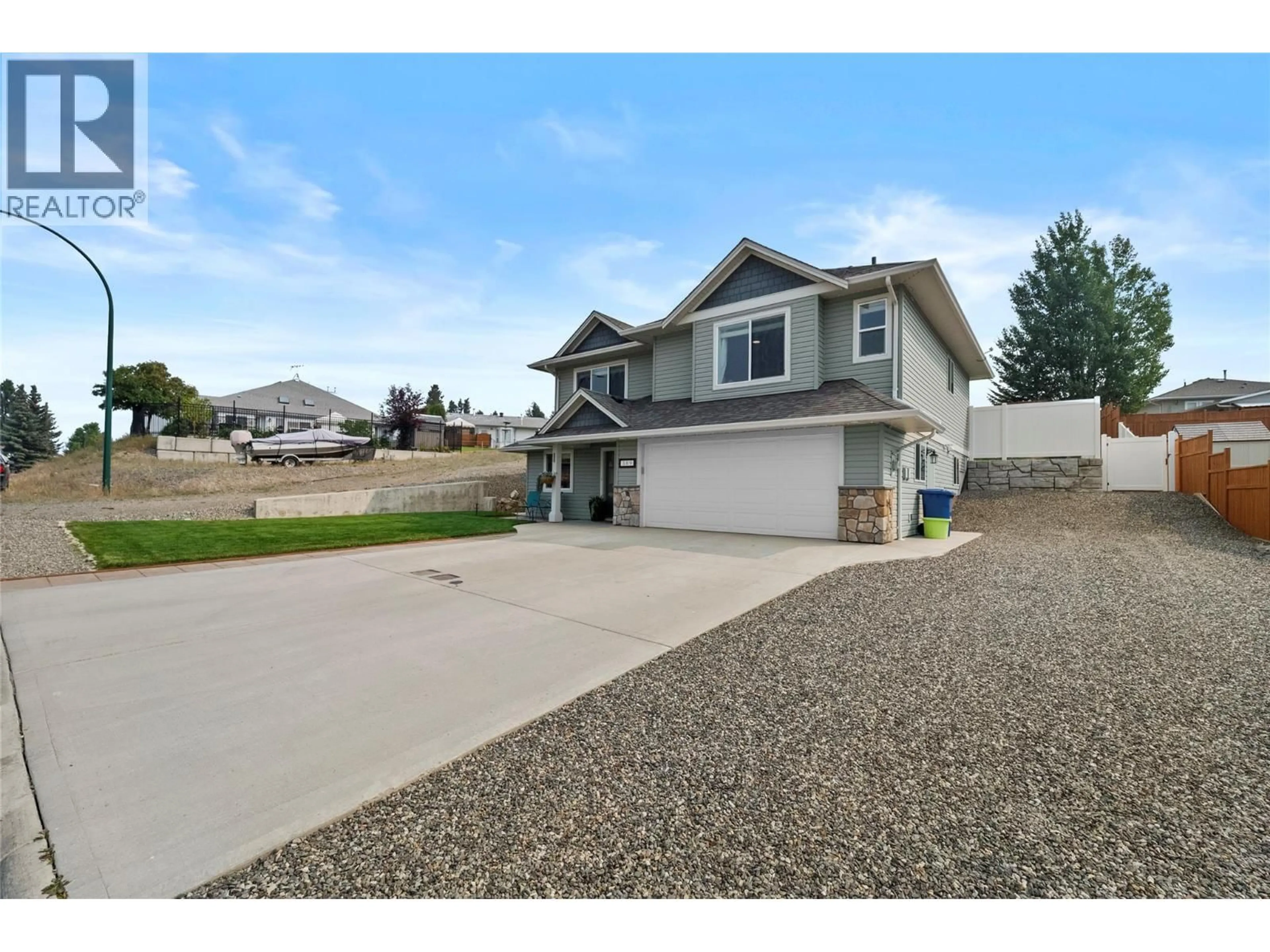 Home with vinyl exterior material, street for 389 DALADON DRIVE, Logan Lake British Columbia V0K1W0