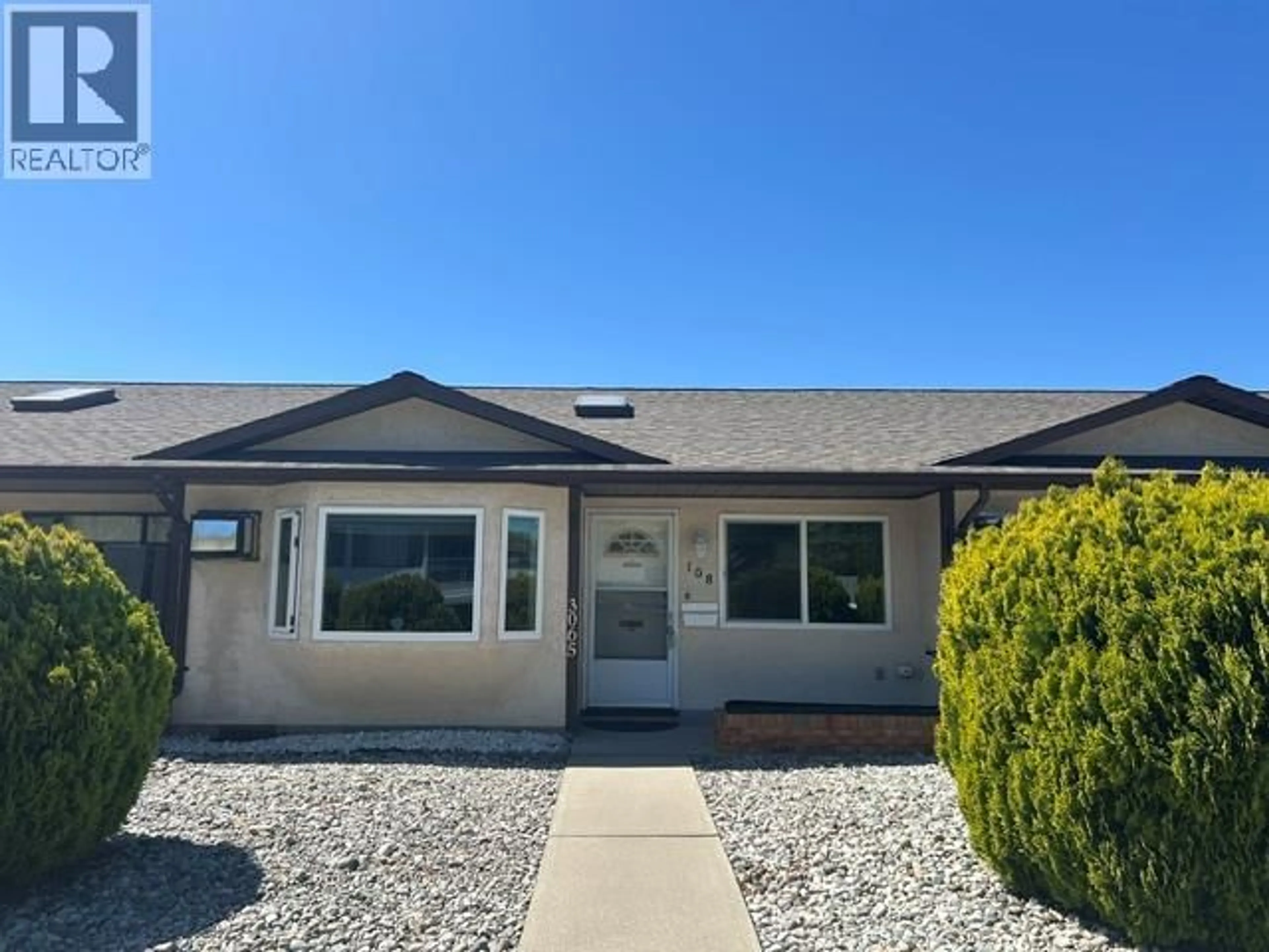 Home with vinyl exterior material, street for 108 - 3065 WILSON STREET, Penticton British Columbia V2A7K3