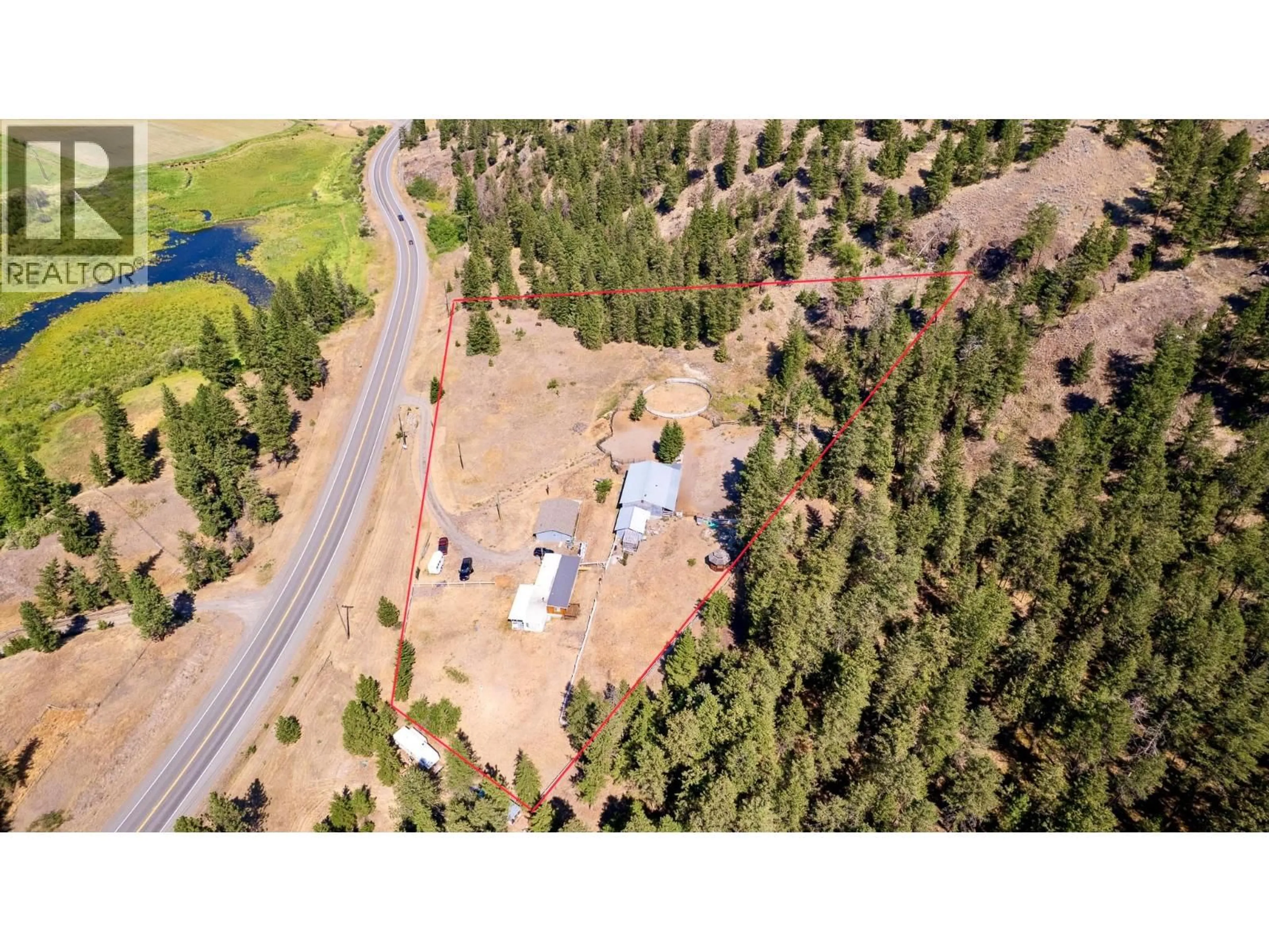 A pic from outside/outdoor area/front of a property/back of a property/a pic from drone, unknown for 6668 KAMLOOPS VERNON HIGHWAY 97 HIGHWAY, Westwold British Columbia V0E3B1