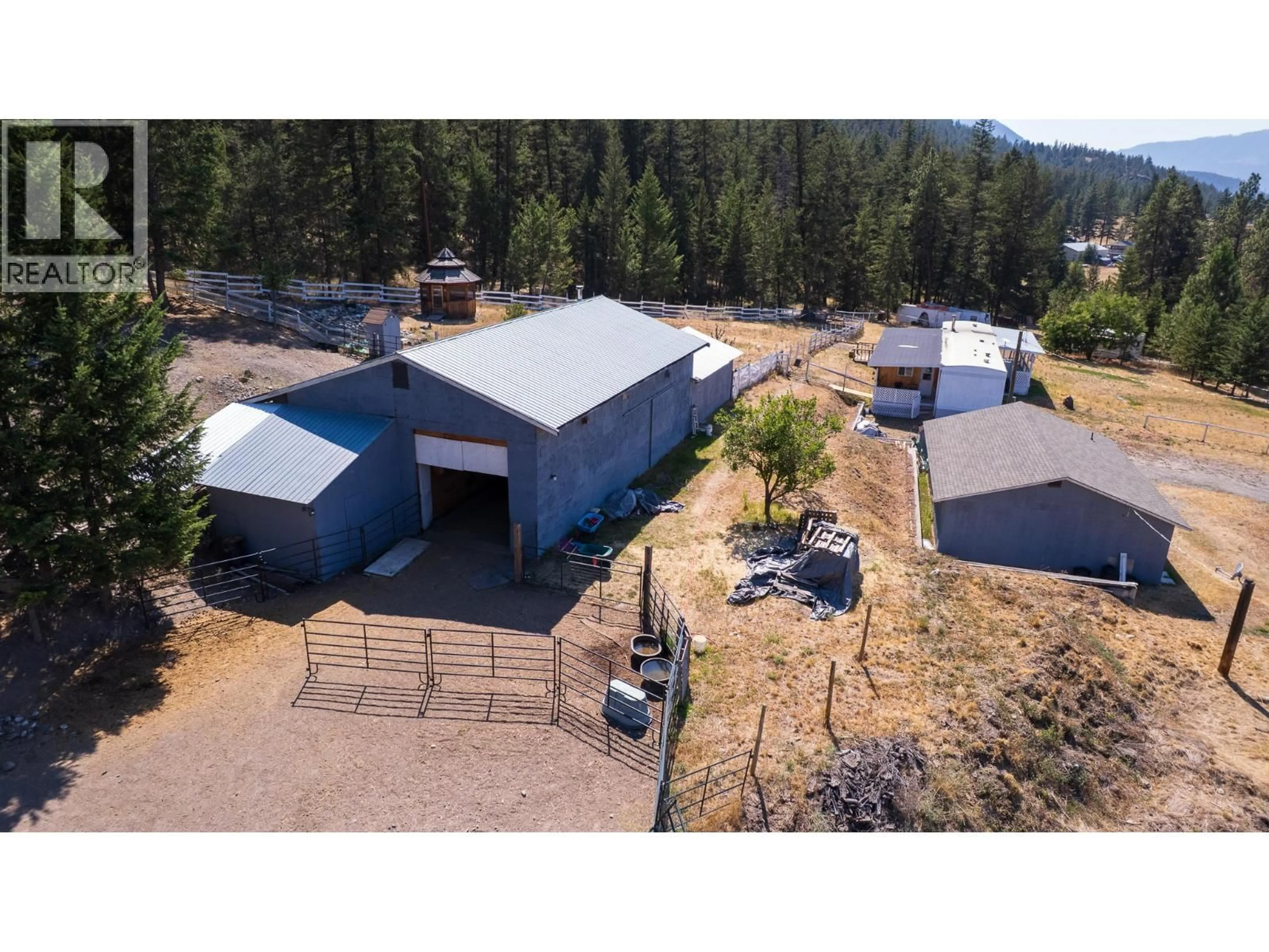 A pic from outside/outdoor area/front of a property/back of a property/a pic from drone, mountain view for 6668 KAMLOOPS VERNON HIGHWAY 97 HIGHWAY, Westwold British Columbia V0E3B1