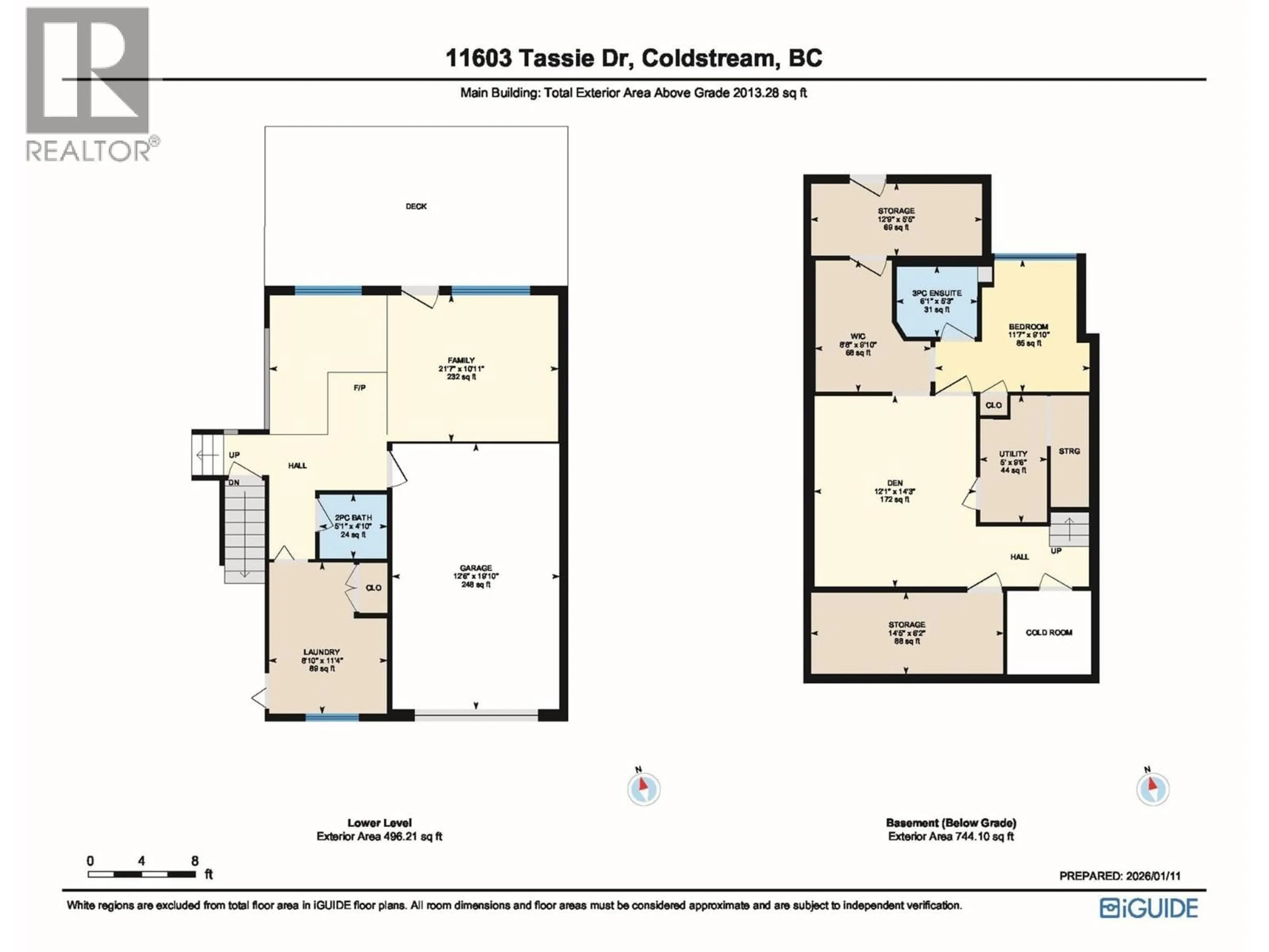 Floor plan for 11603 TASSIE DRIVE, Coldstream British Columbia V1B1H3