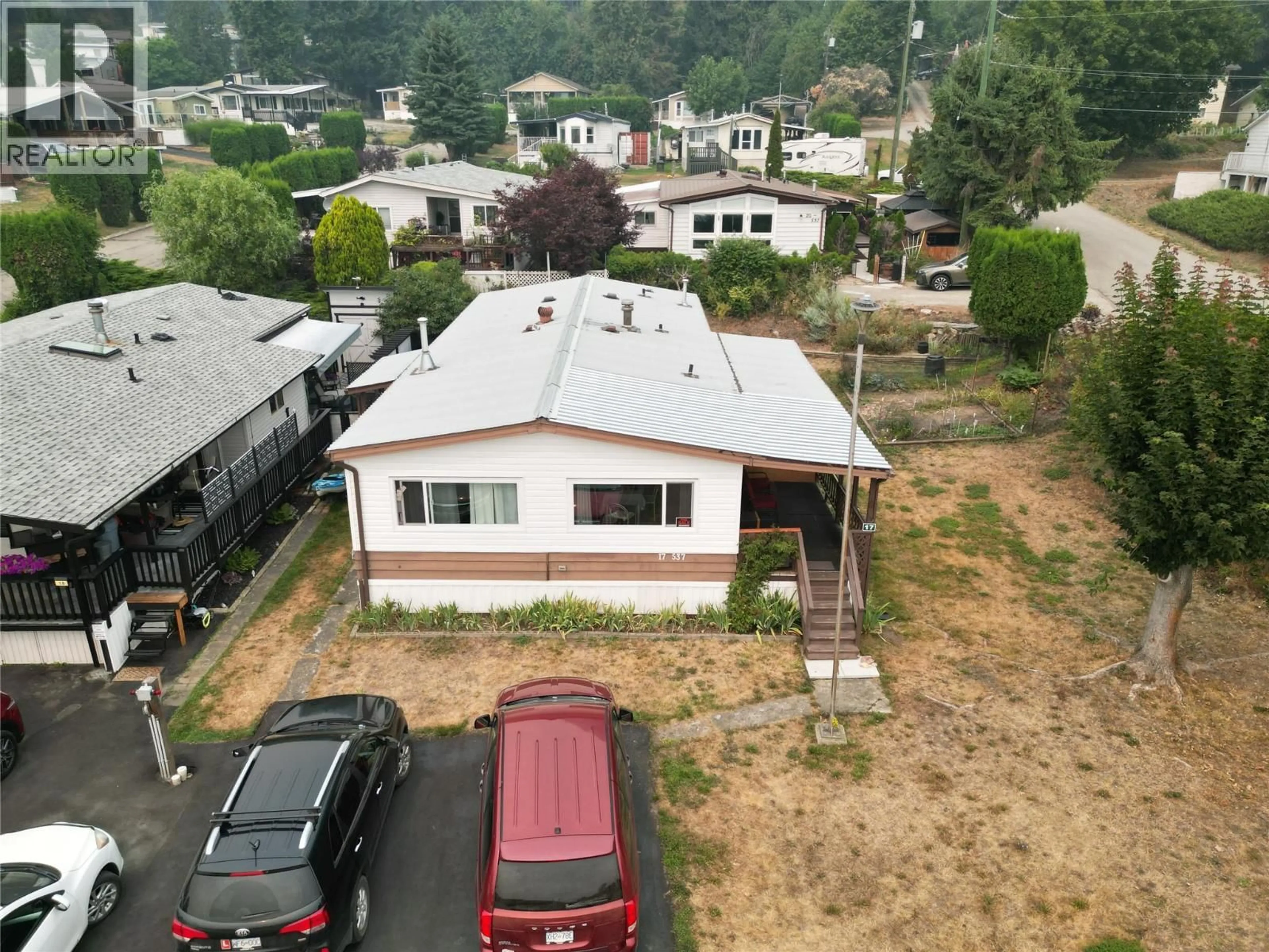 A pic from outside/outdoor area/front of a property/back of a property/a pic from drone, unknown for 17 - 537 BEGBIE ROAD, Tappen British Columbia V0E2X1
