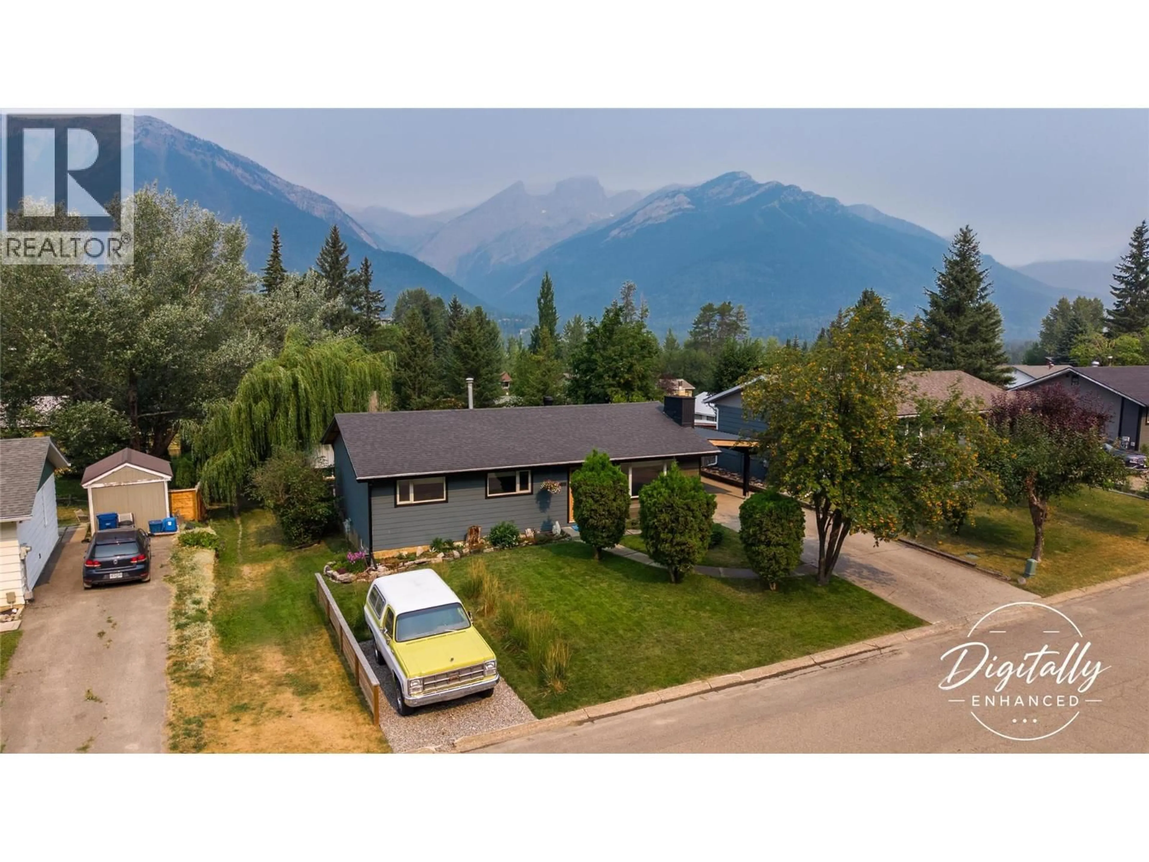 A pic from outside/outdoor area/front of a property/back of a property/a pic from drone, mountain view for 197 RIDGEMONT LANE, Fernie British Columbia V0B1M2