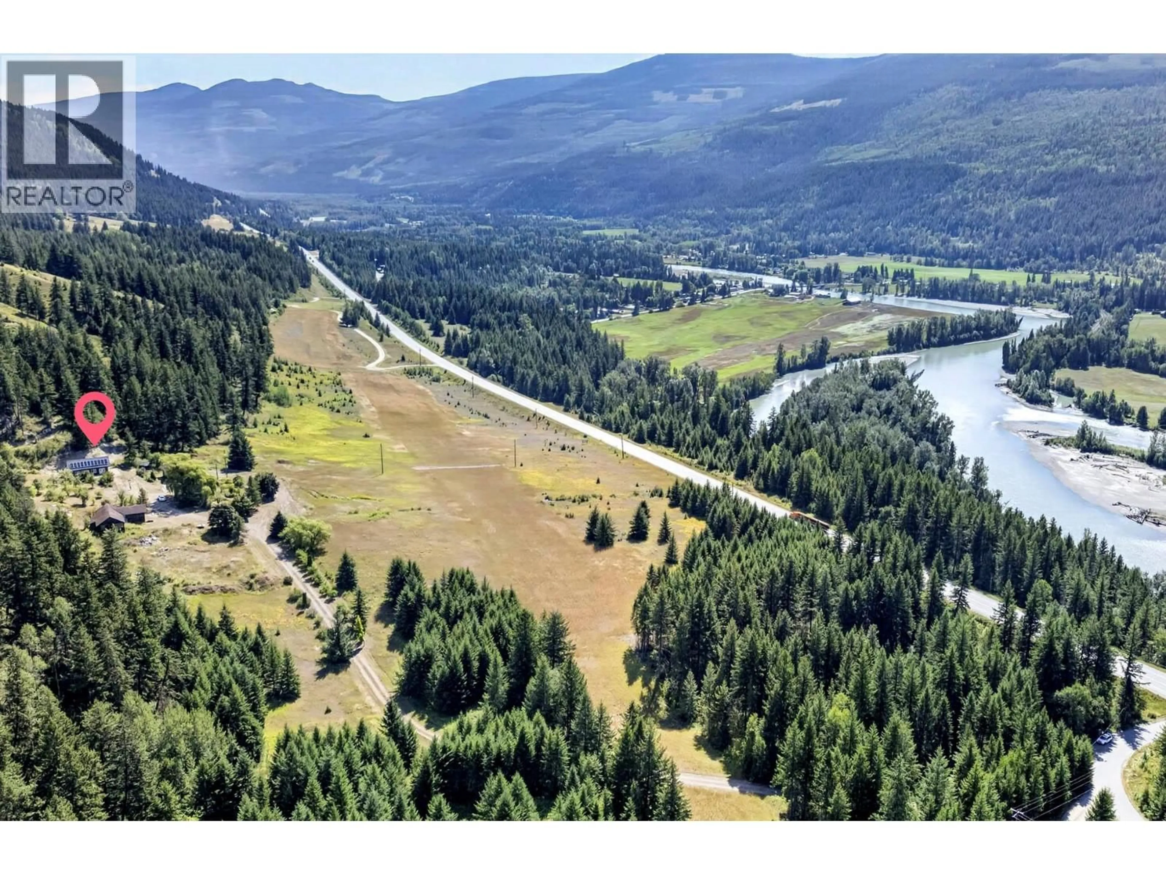 A pic from outside/outdoor area/front of a property/back of a property/a pic from drone, water/lake/river/ocean view for 1711 BURMAN ROAD, Clearwater British Columbia V0E1N0