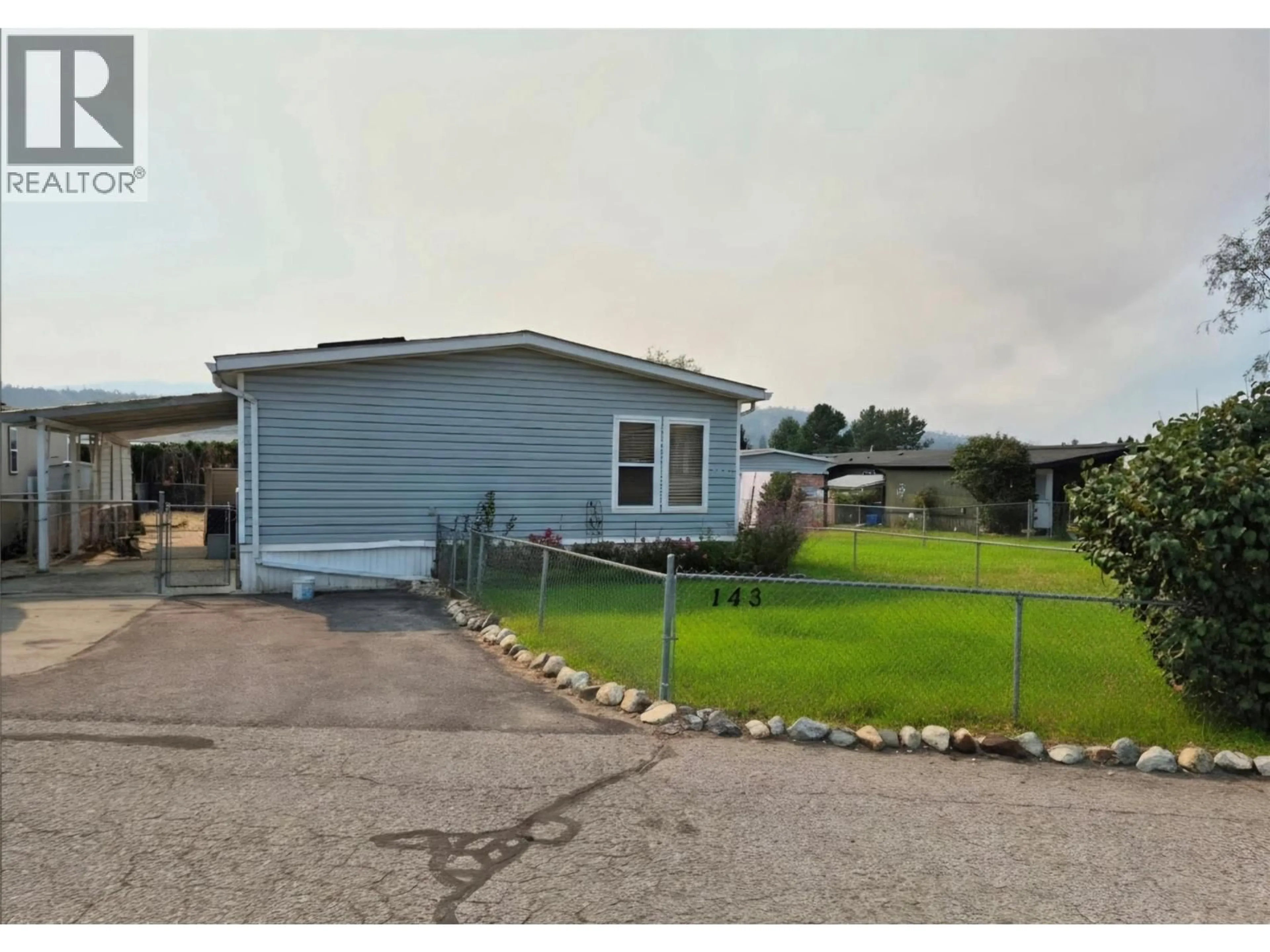 A pic from outside/outdoor area/front of a property/back of a property/a pic from drone, street for 143 - 9020 JIM BAILEY ROAD, Kelowna British Columbia V4V1E5
