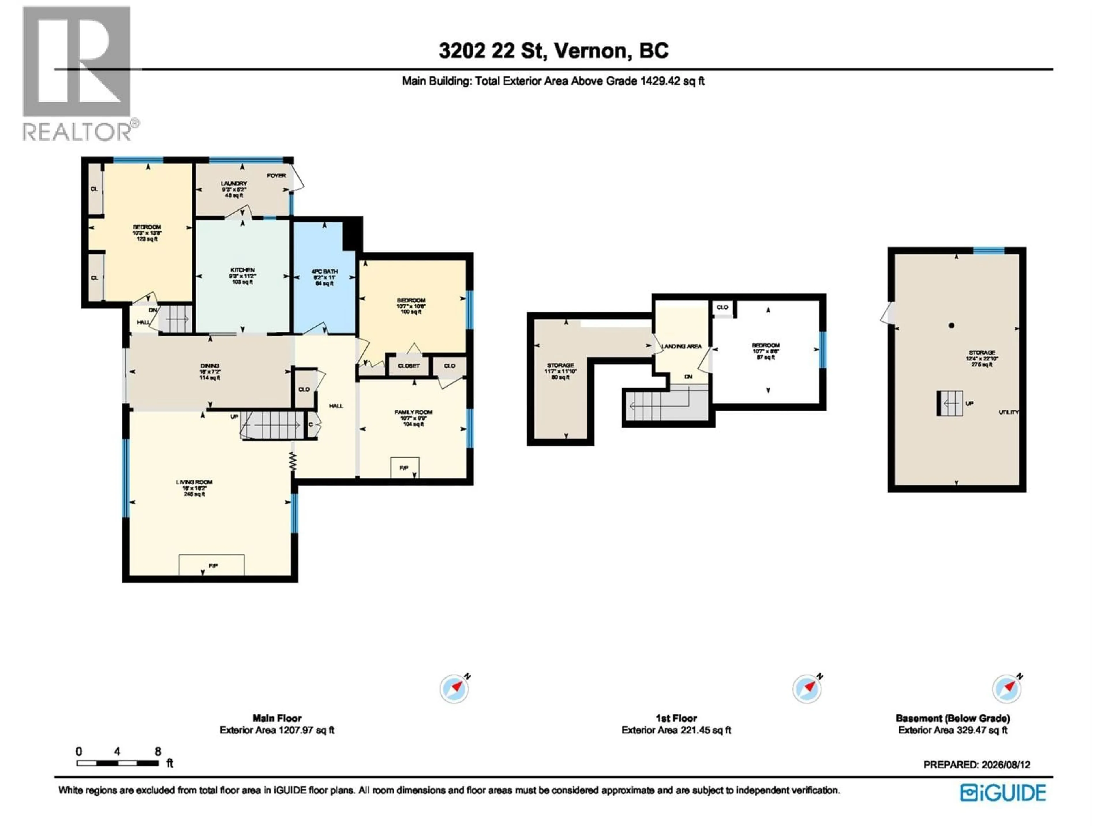 Floor plan for 3202 22 STREET, Vernon British Columbia V1T4H8