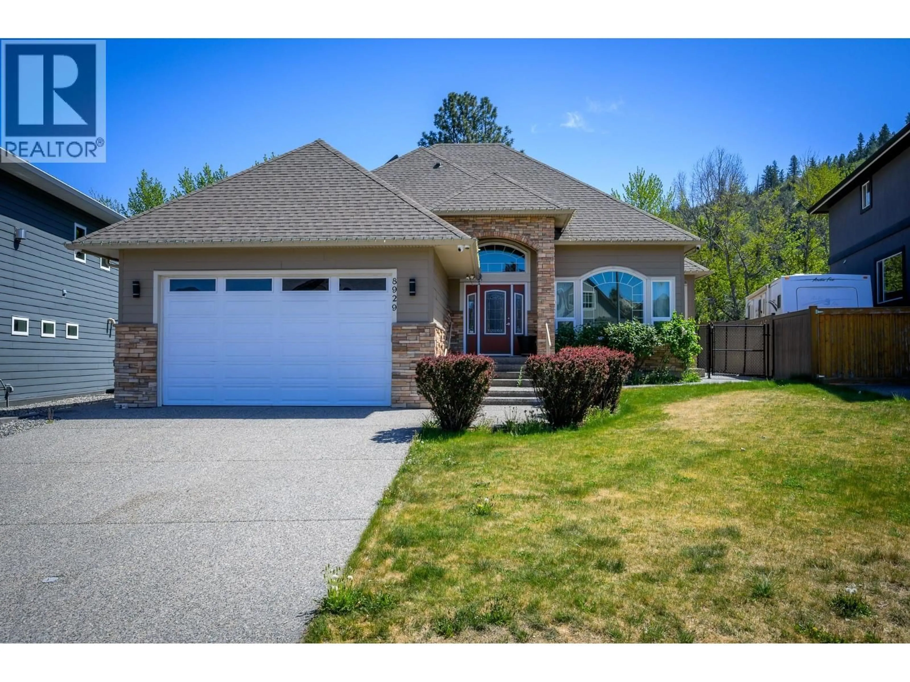 Home with brick exterior material, street for 8929 GRIZZLY CRESCENT, Kamloops British Columbia V2C6T9