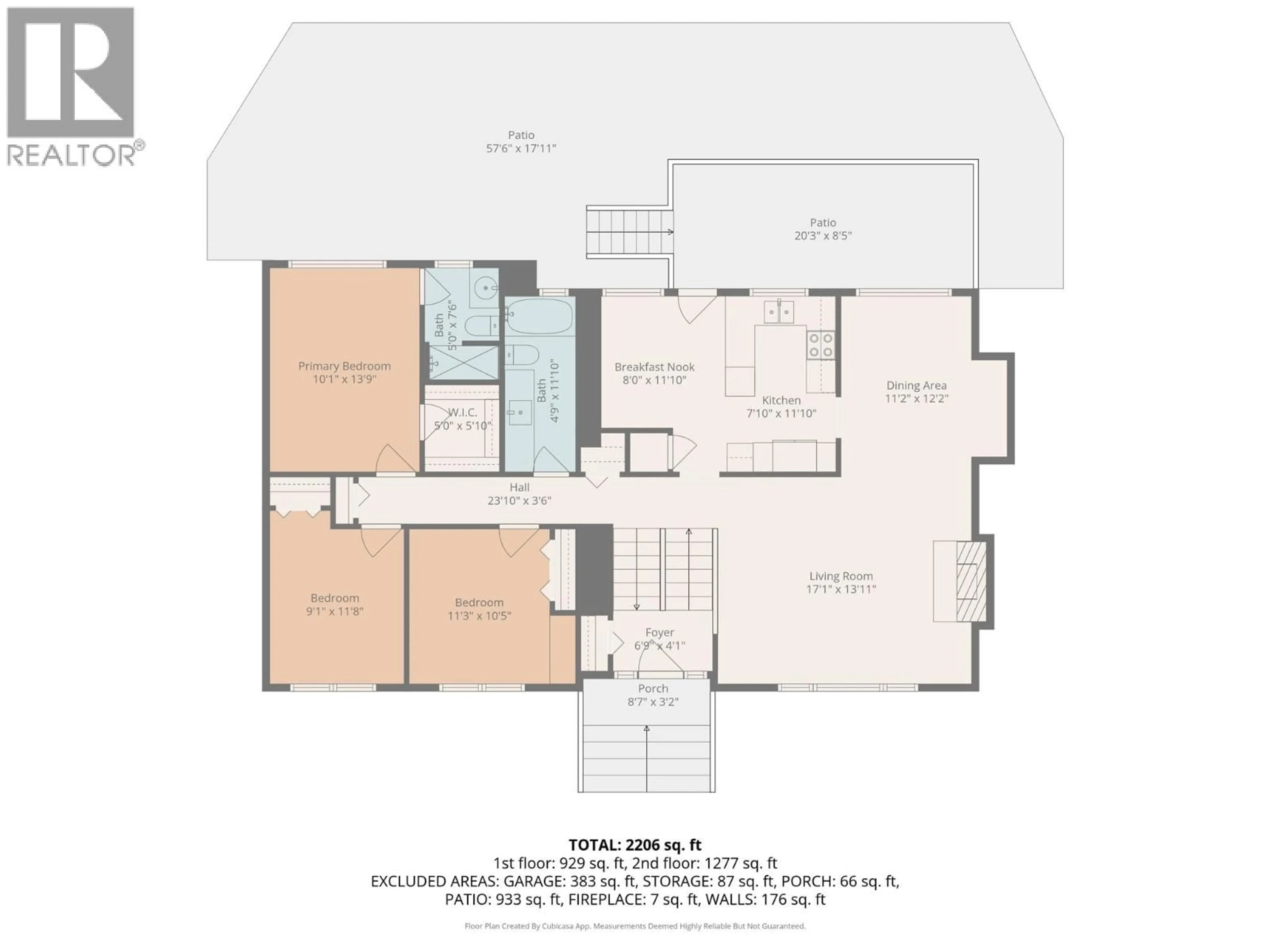 Floor plan for 134 - 9020 JIM BAILEY ROAD, Kelowna British Columbia V4V1E5