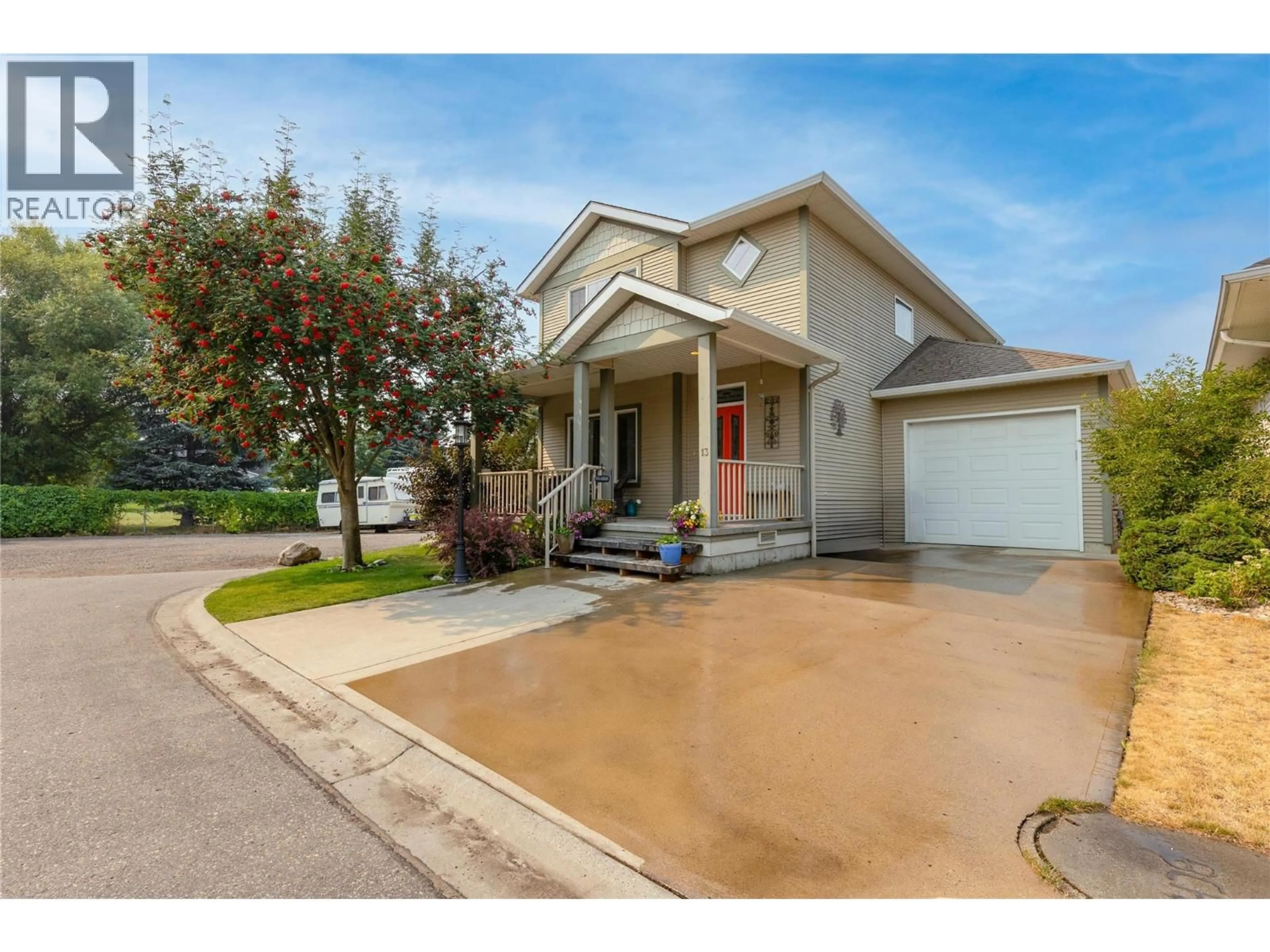 Home with vinyl exterior material, street for 13 - 2339 PATTERSON AVENUE, Armstrong British Columbia V0E1B1