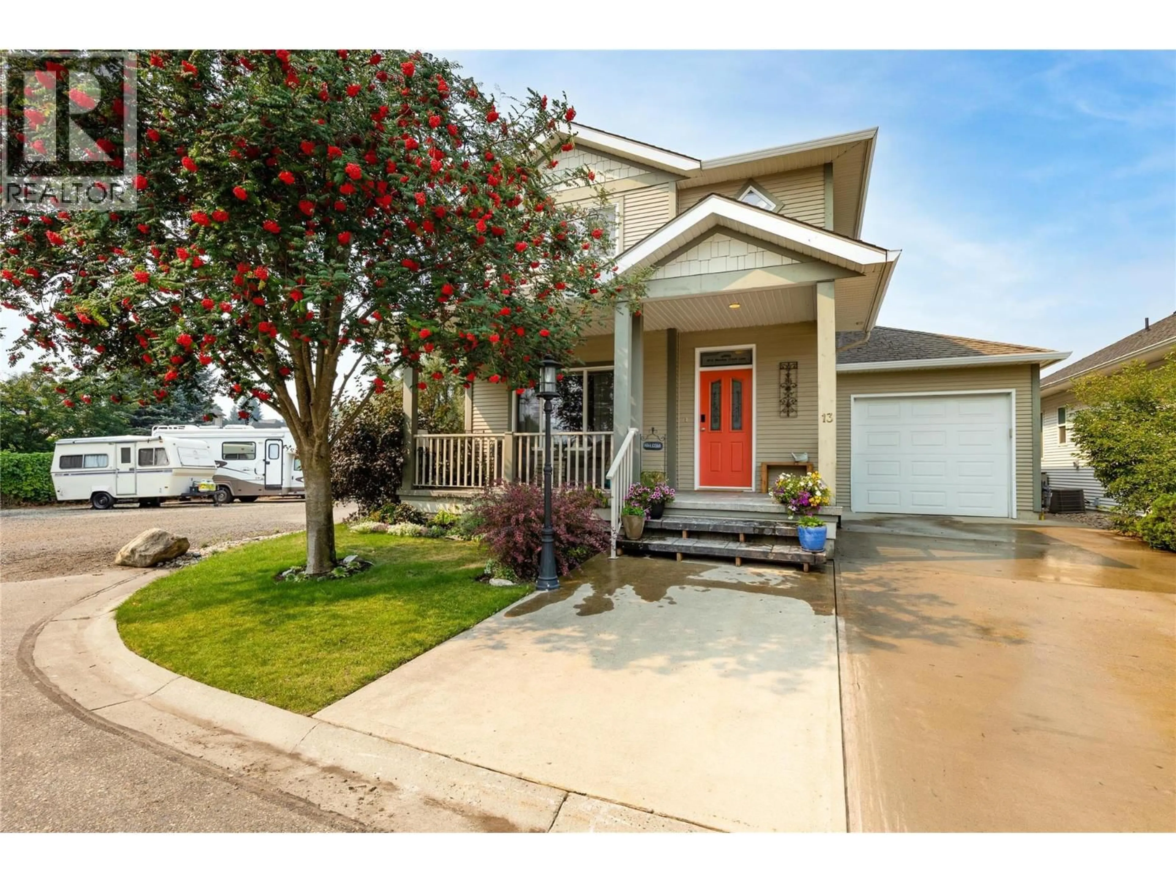Home with vinyl exterior material, street for 13 - 2339 PATTERSON AVENUE, Armstrong British Columbia V0E1B1