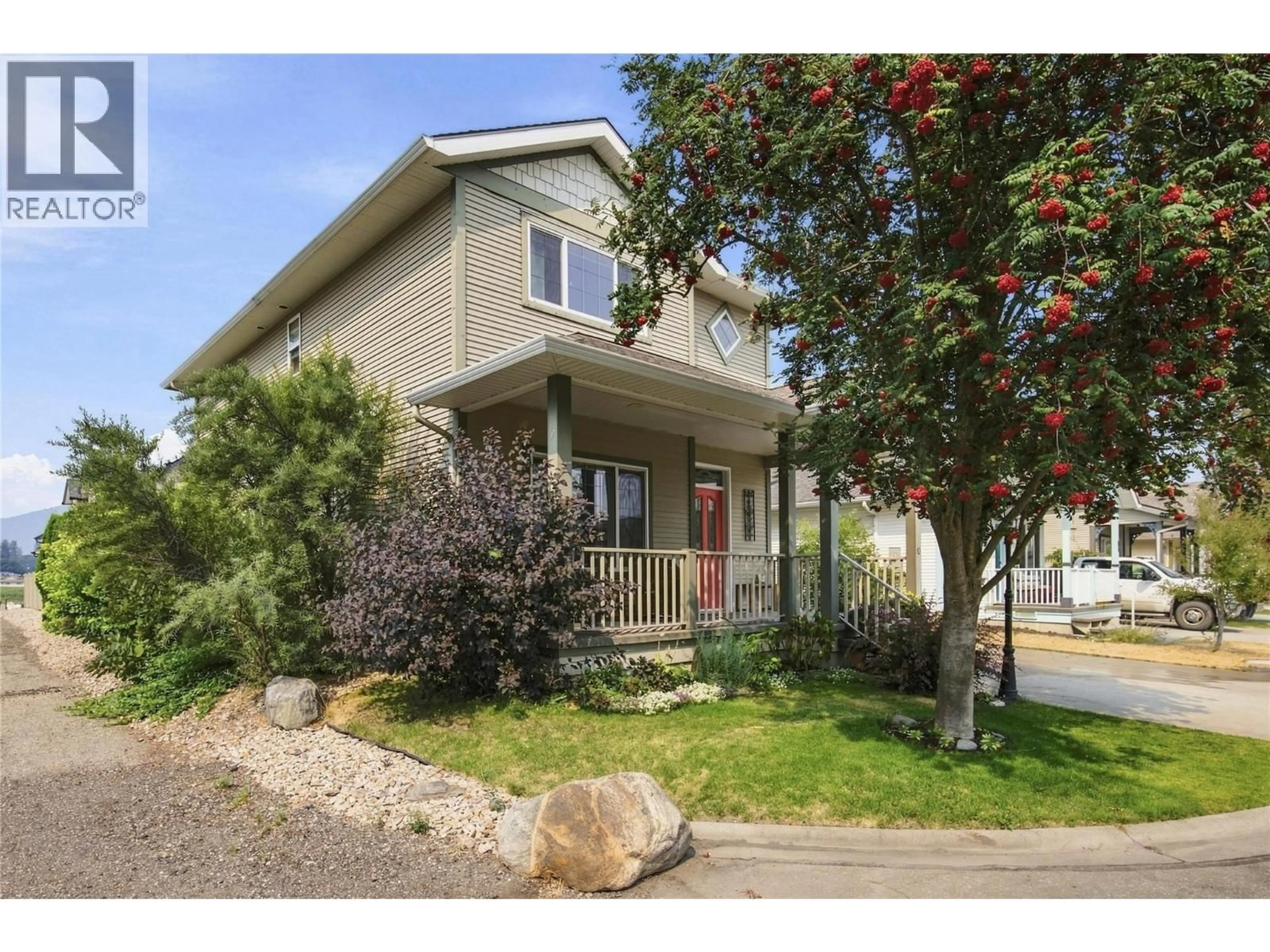 Home with vinyl exterior material, street for 13 - 2339 PATTERSON AVENUE, Armstrong British Columbia V0E1B1
