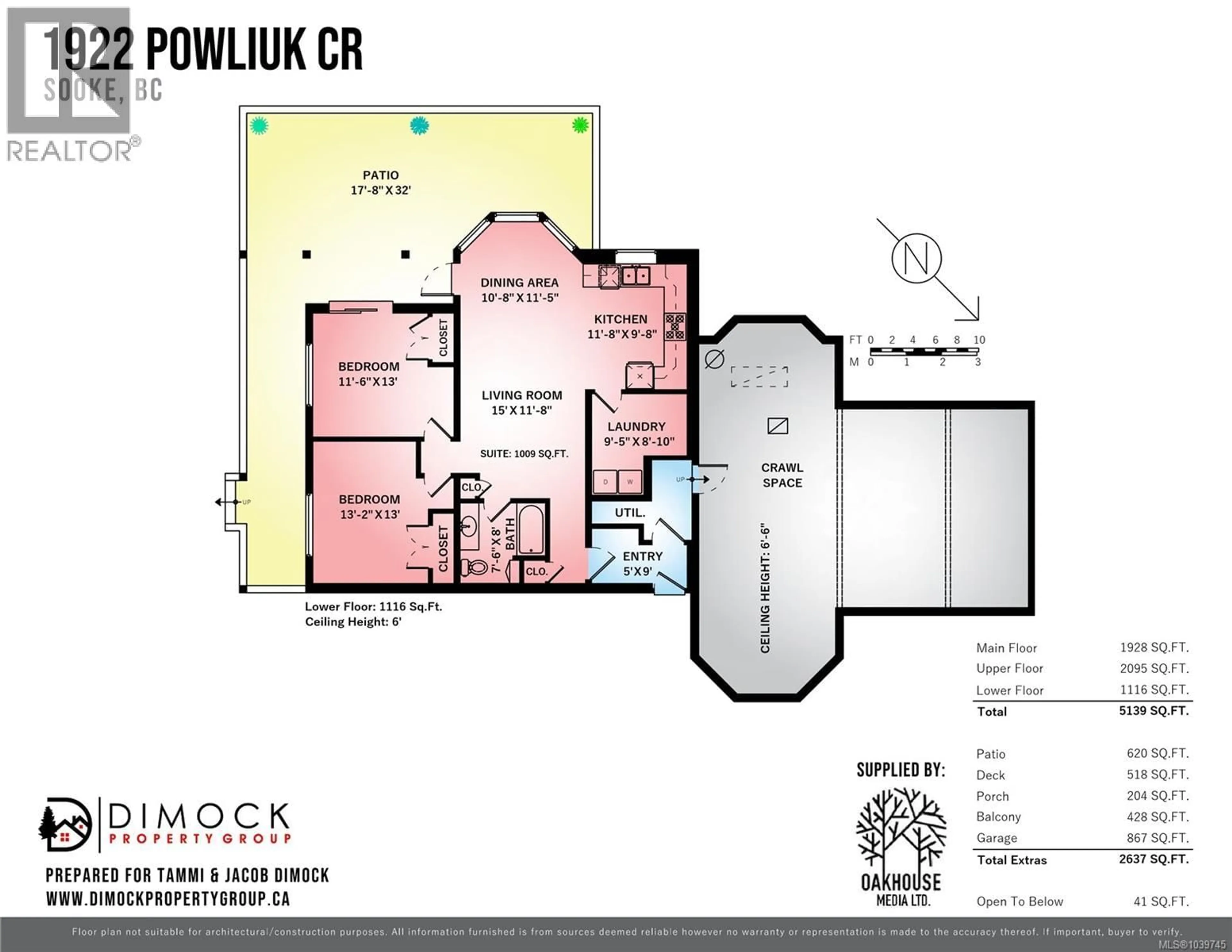 Floor plan for 1922 POWLIUK CRESCENT, Sooke British Columbia V9Z0P6