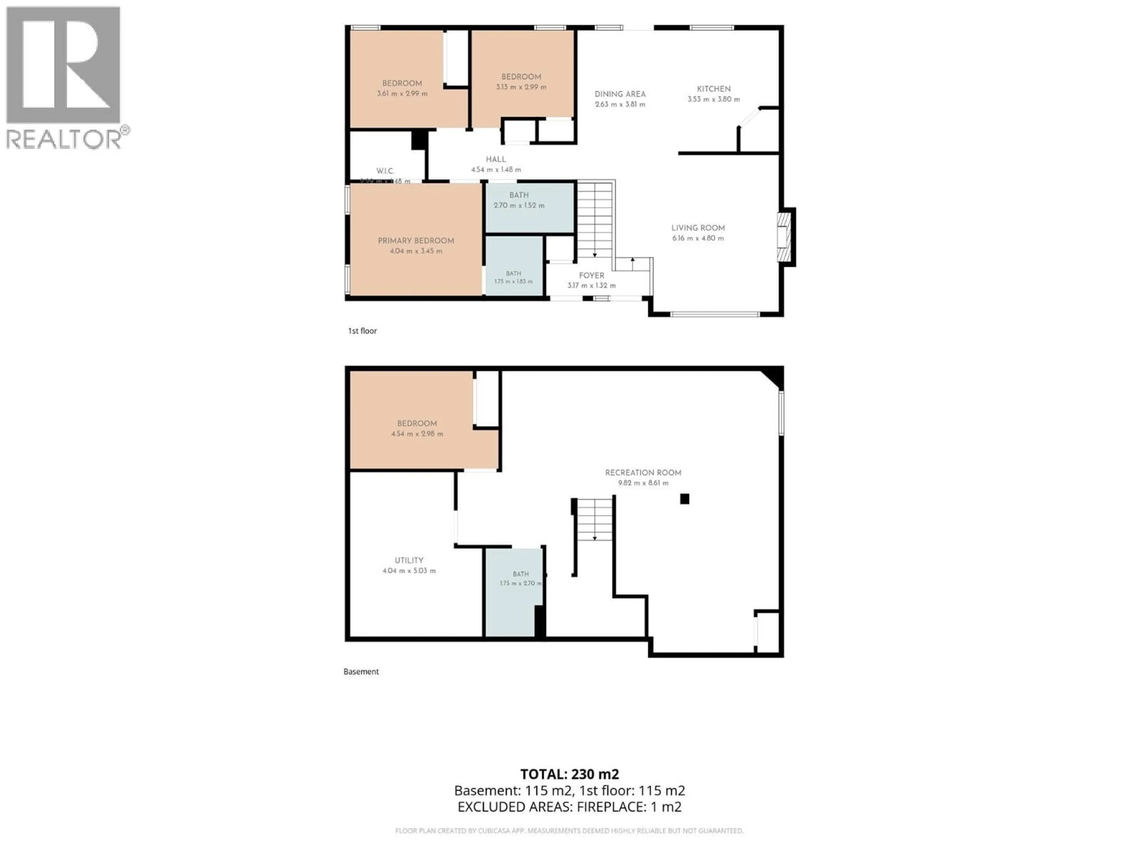 Floor plan for 8705 18 STREET, Dawson Creek British Columbia V1G0B3