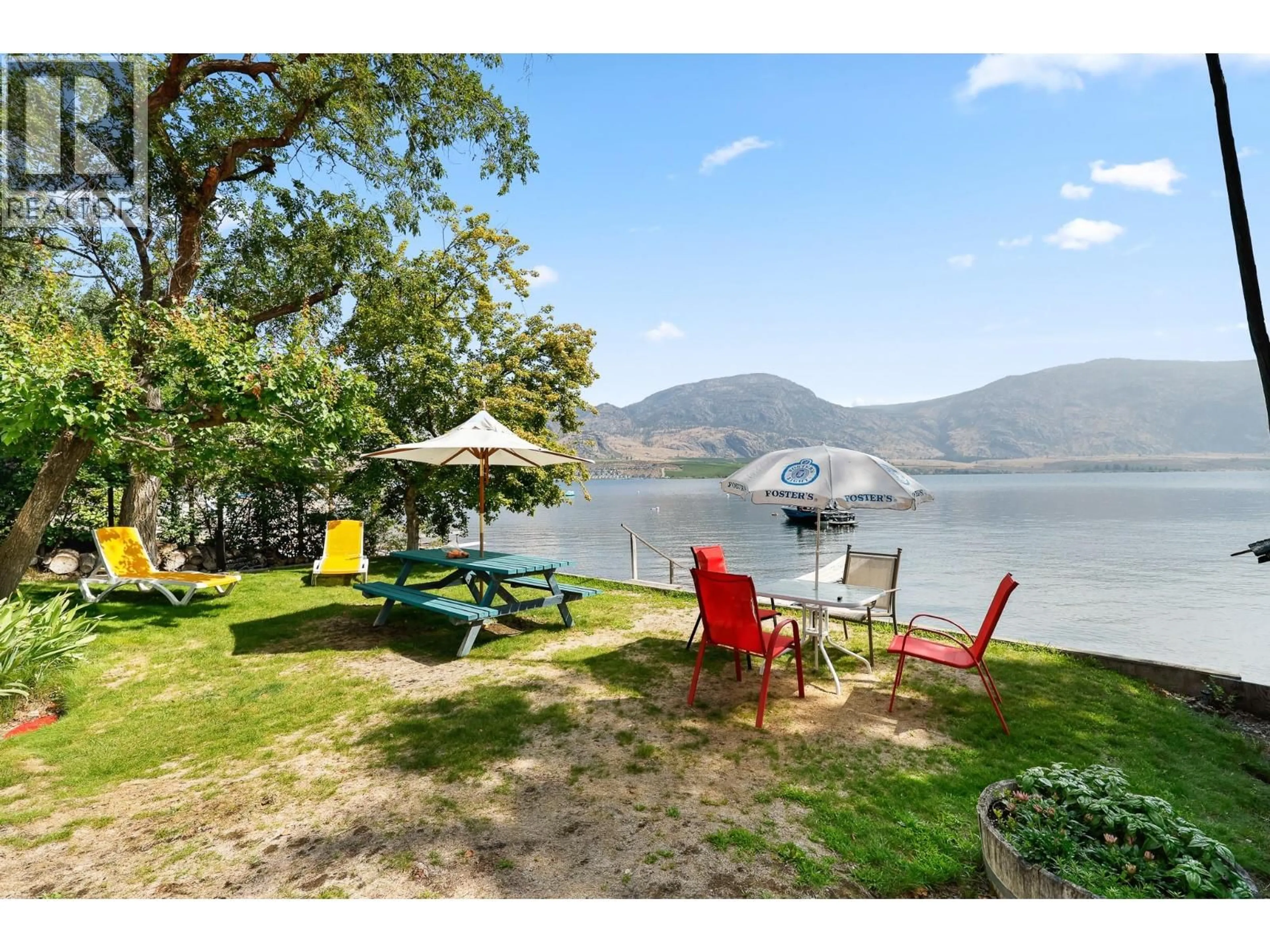 Patio, water/lake/river/ocean view for 16203 INKANEEP ROAD, Osoyoos British Columbia V0H1V2