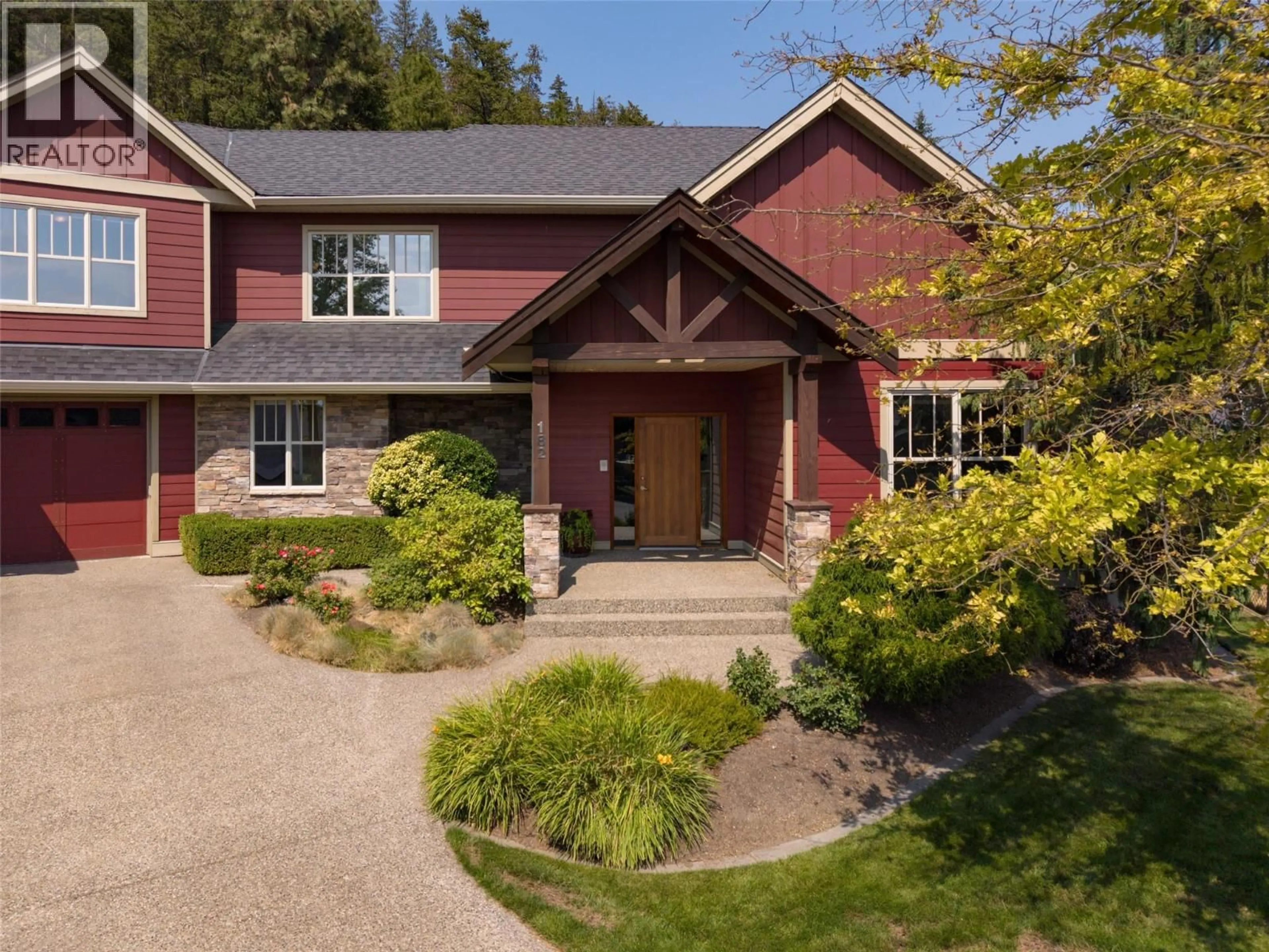 Home with brick exterior material, street for 182 TERRACE HILL COURT, Kelowna British Columbia V1V2T2