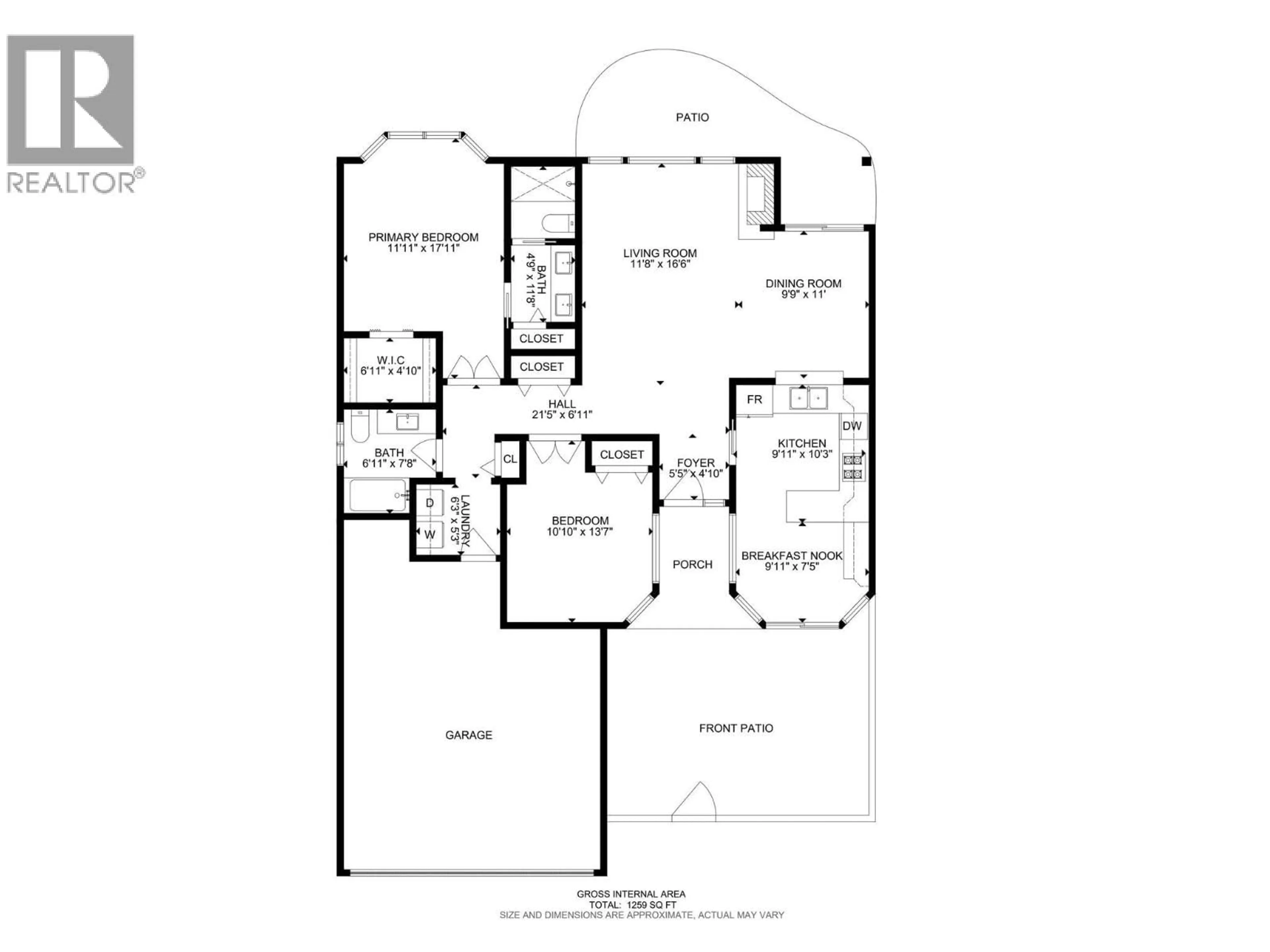 Floor plan for 4023 GALLAGHERS TERRACE, Kelowna British Columbia V1W3Z8