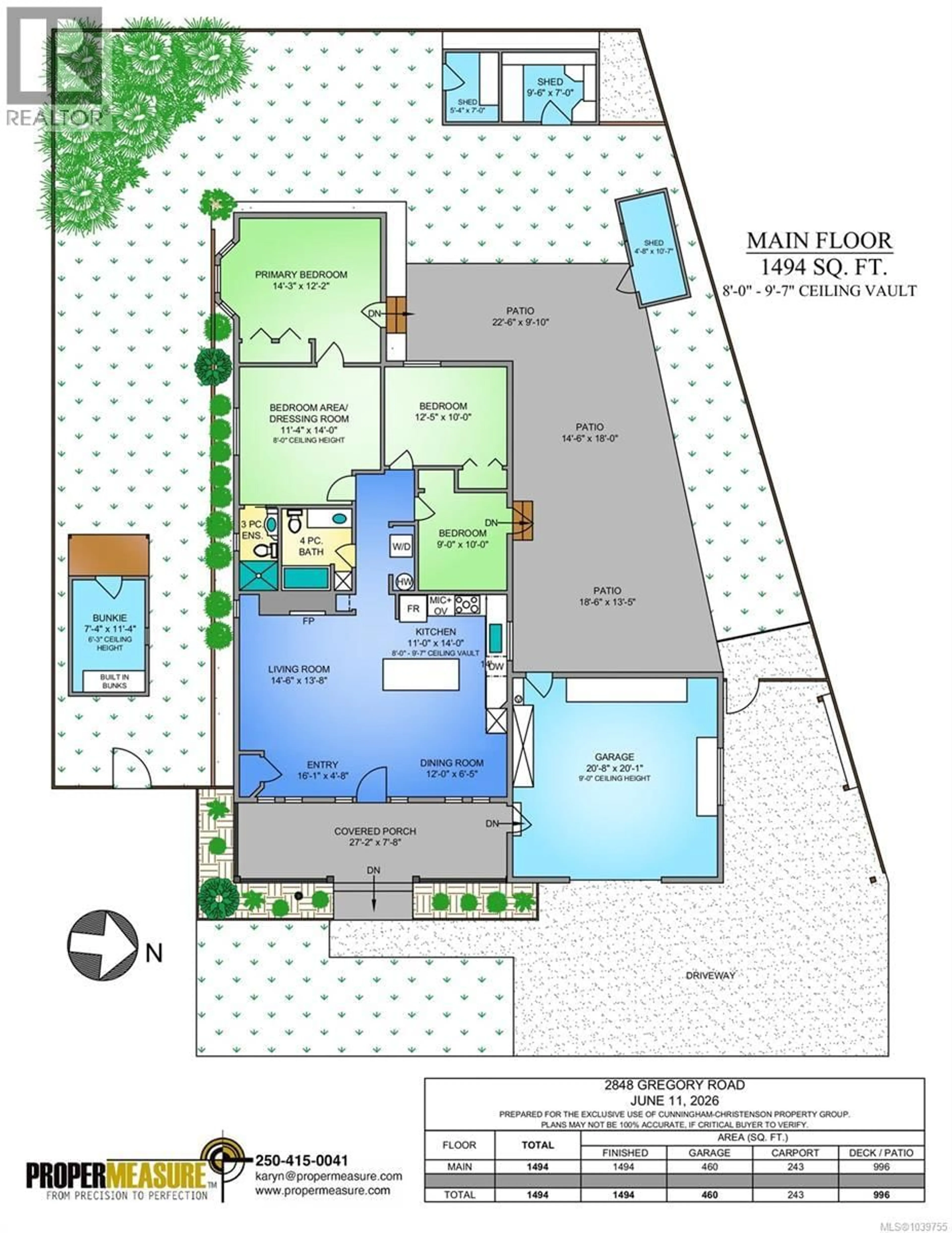 Floor plan for 2848 GREGORY ROAD, Shawnigan Lake British Columbia V0R2W1
