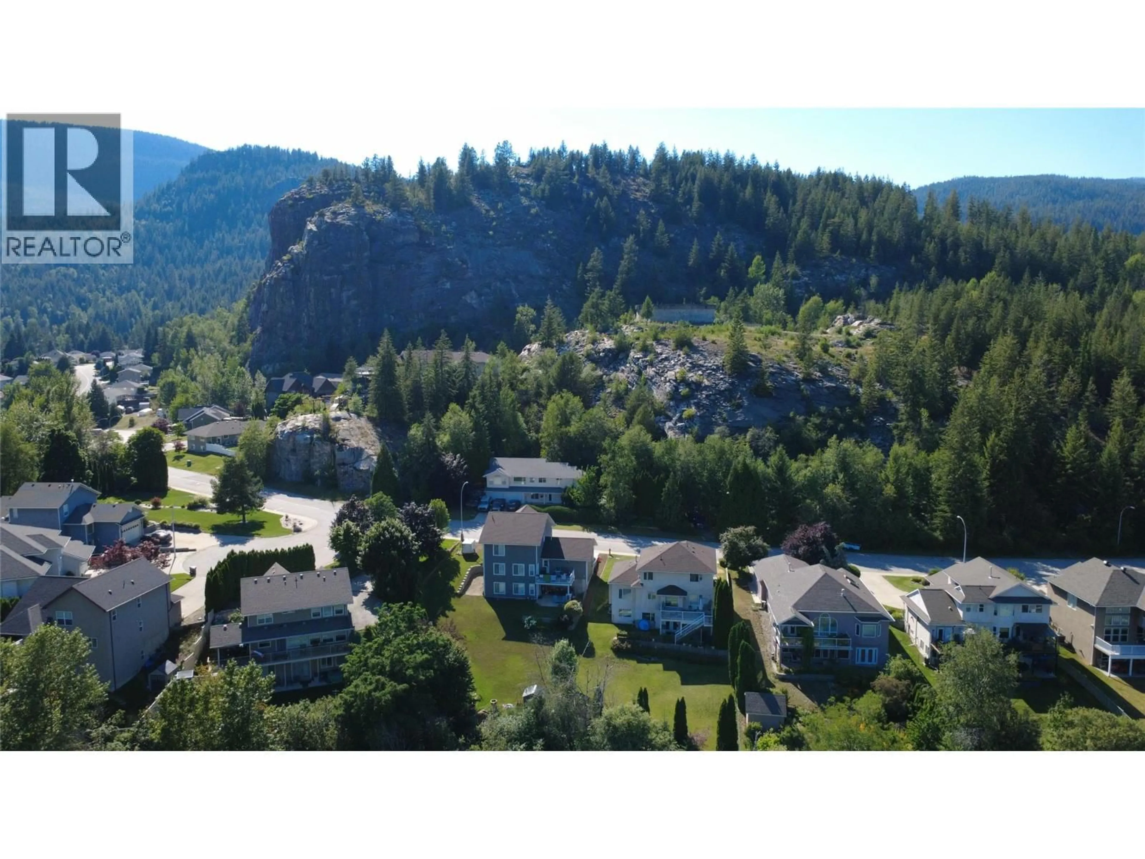 A pic from outside/outdoor area/front of a property/back of a property/a pic from drone, mountain view for 3583 14TH AVENUE, Castlegar British Columbia V1N4J2