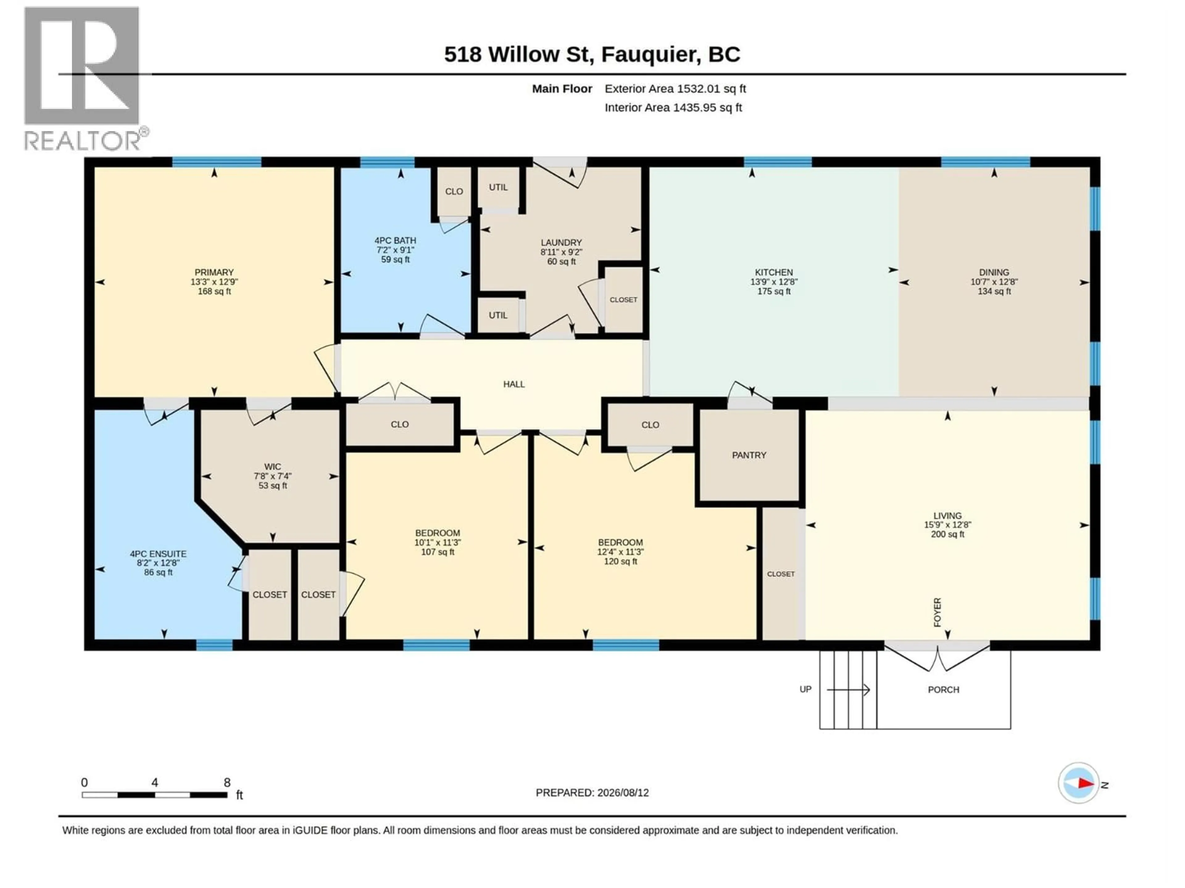 Floor plan for 518 WILLOW STREET, Fauquier British Columbia V0G1K0