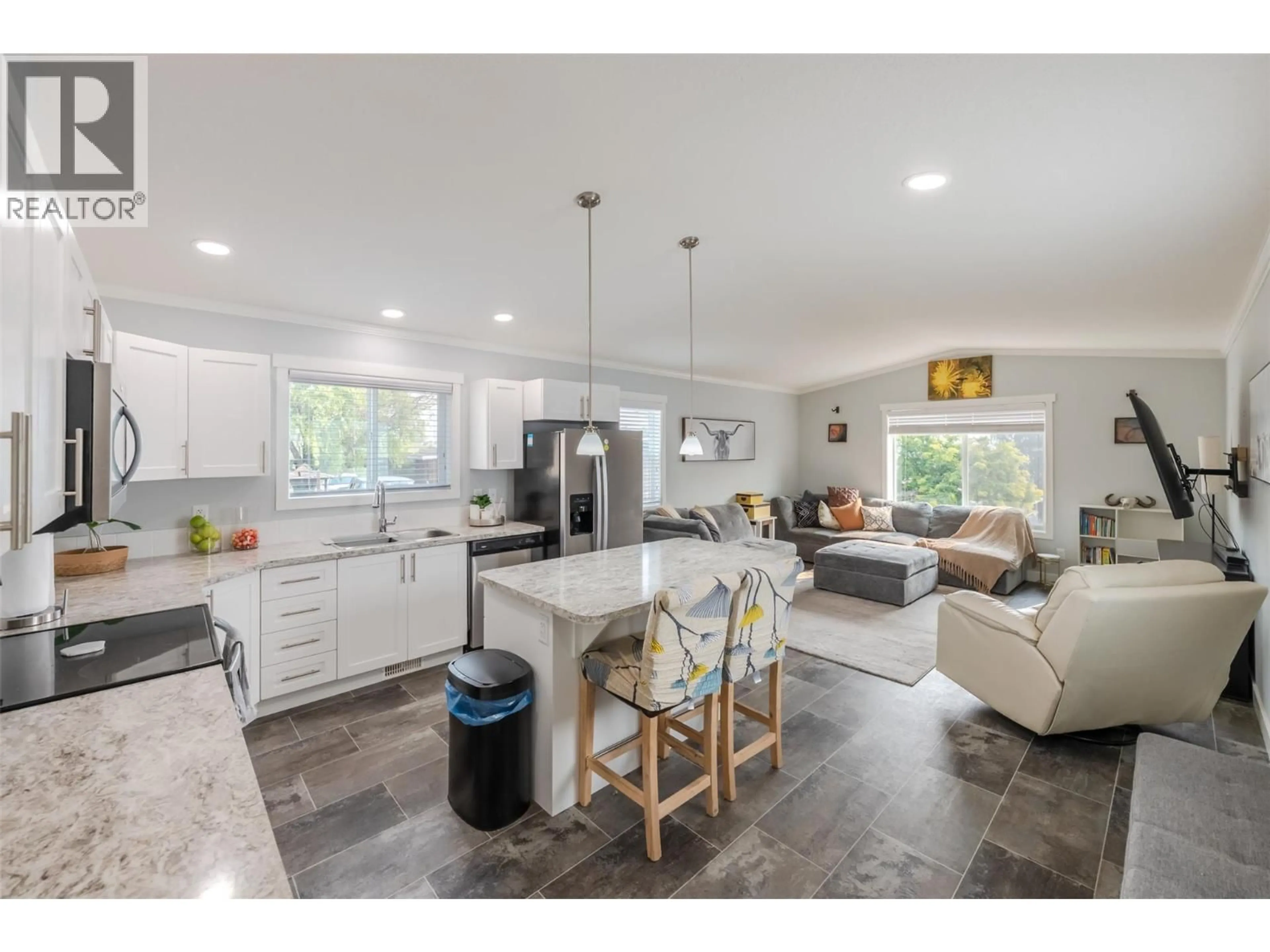 Open concept kitchen, ceramic/tile floor for 82 - 201 HIGHWAY 97 OTHER, Penticton British Columbia V2A0E4