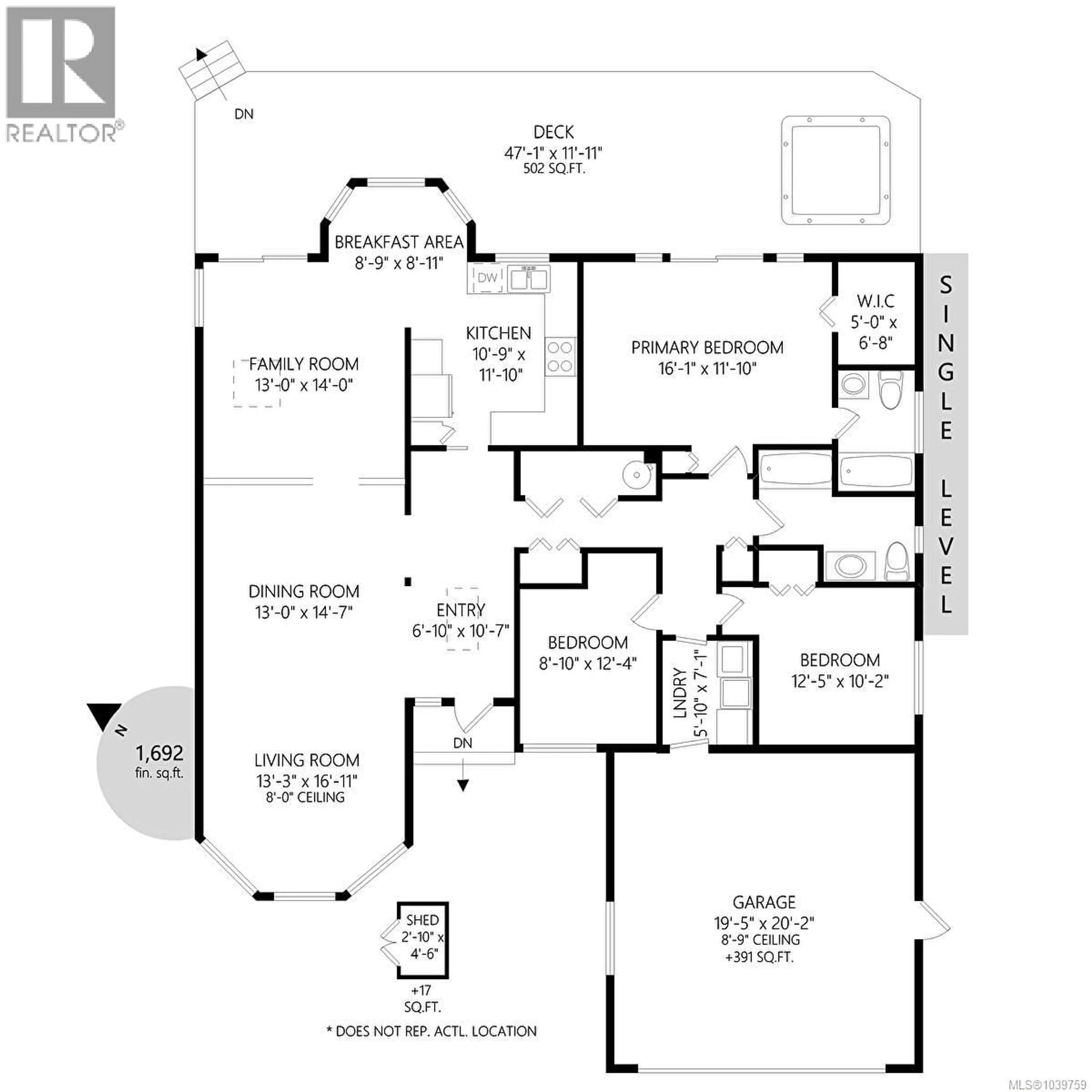 Floor plan for 4938 BELLA VISTA CRESCENT, Nanaimo British Columbia V9V1M5