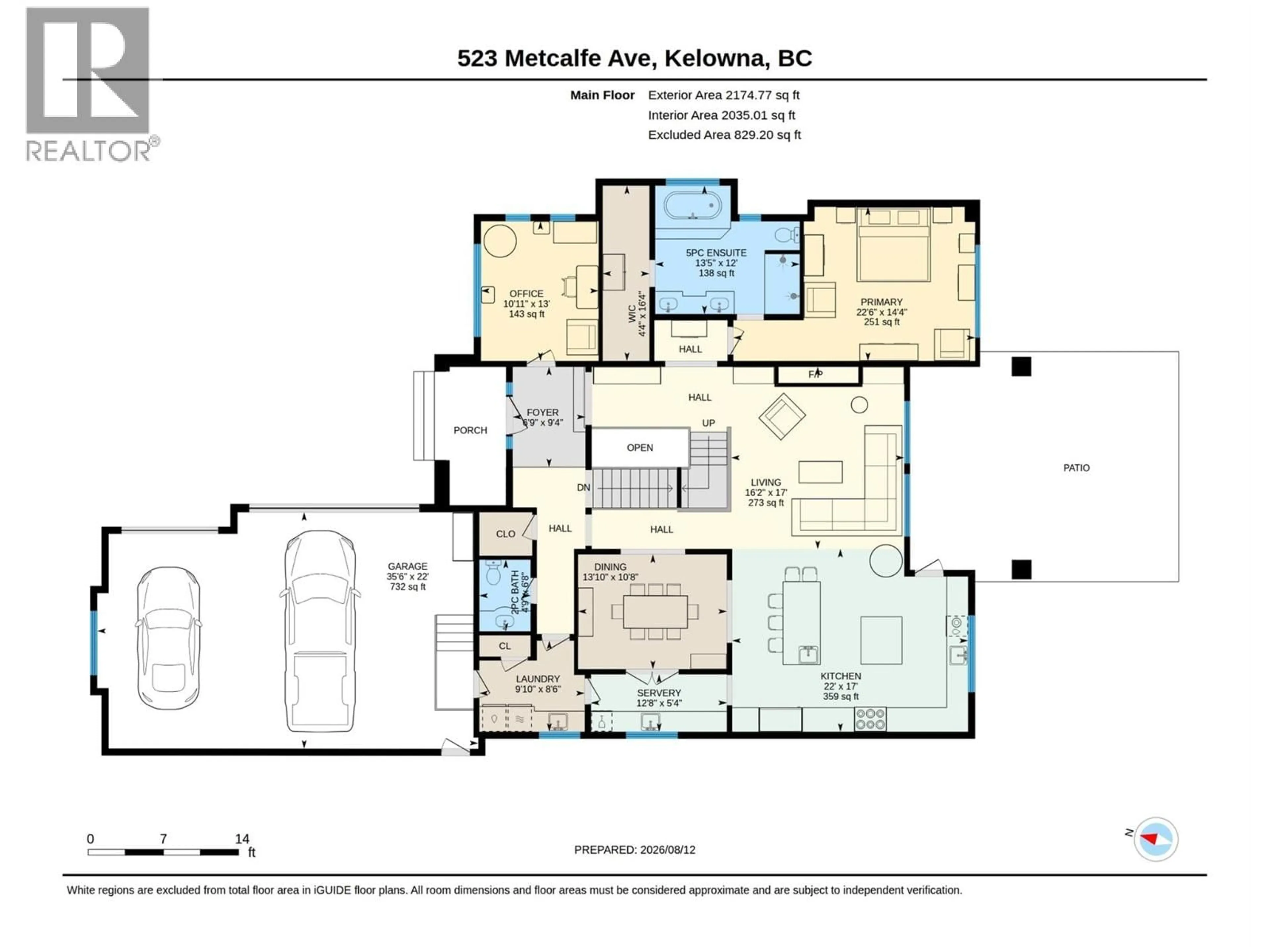 Floor plan for 523 METCALFE AVENUE, Kelowna British Columbia V1W5K8