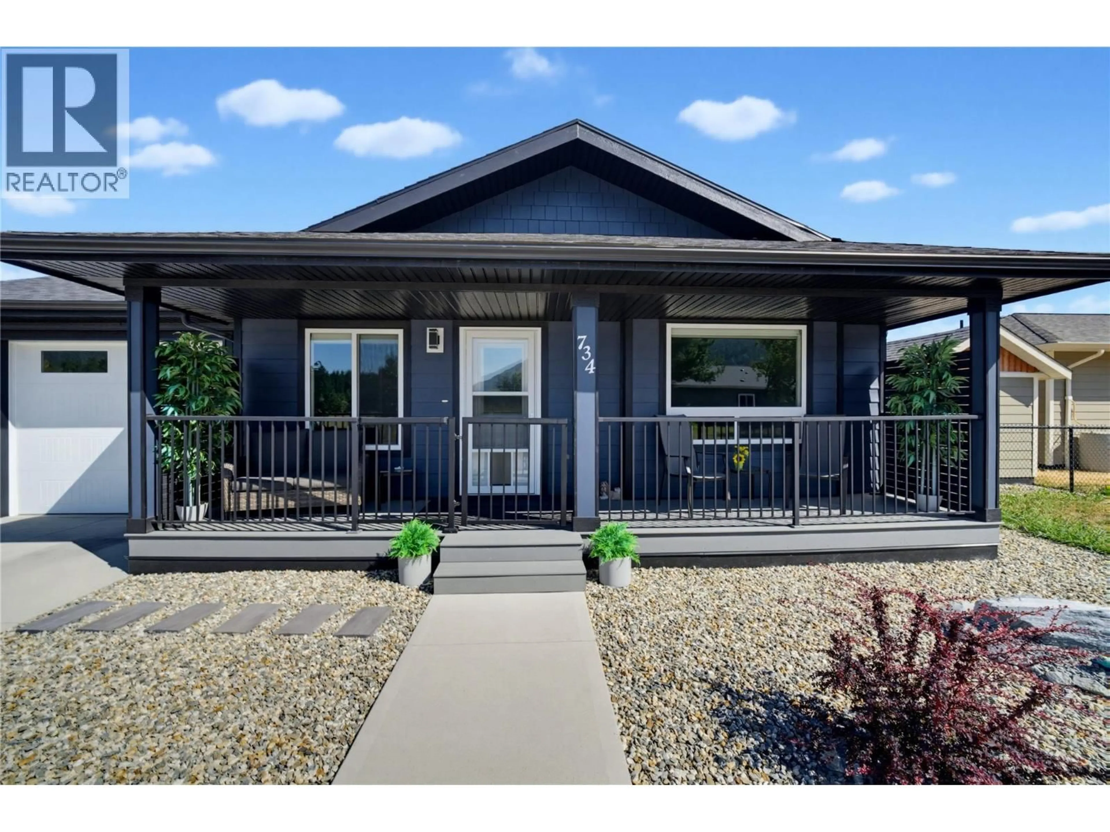 Home with vinyl exterior material, street for 734 ELDERBERRY WALK, Sicamous British Columbia V0E2V0