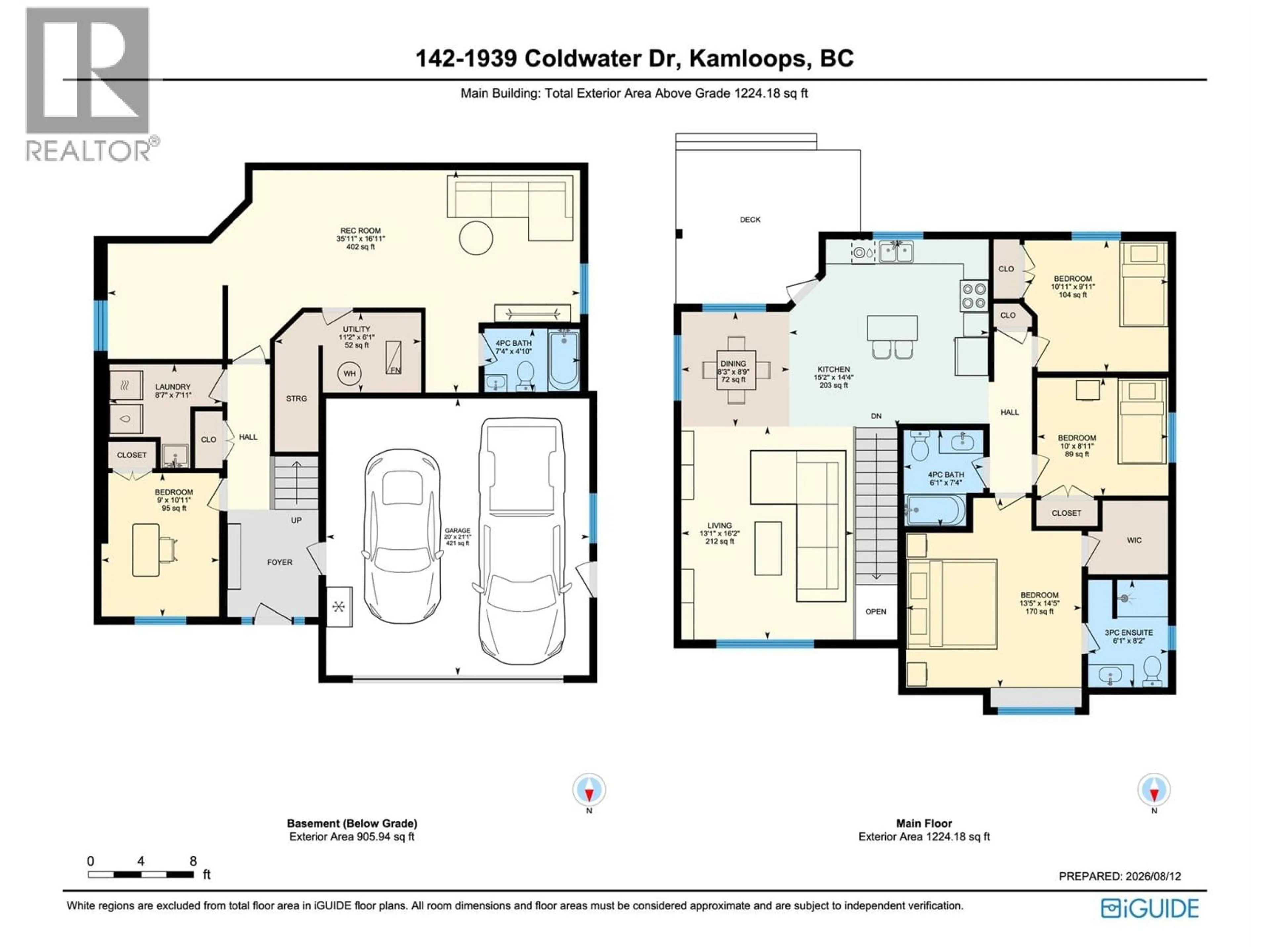 Floor plan for 142 - 1939 COLDWATER DRIVE, Kamloops British Columbia V2E0B3